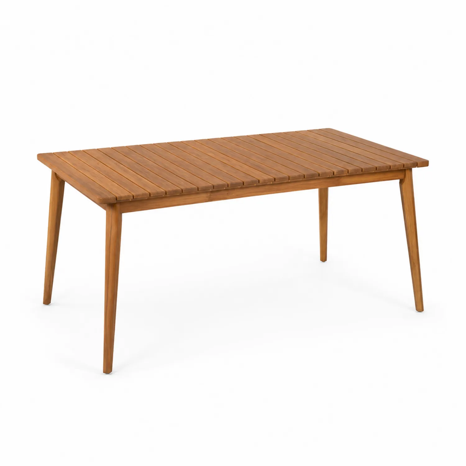 Mesa de madera de acacia para exterior 180x90x75 cm
