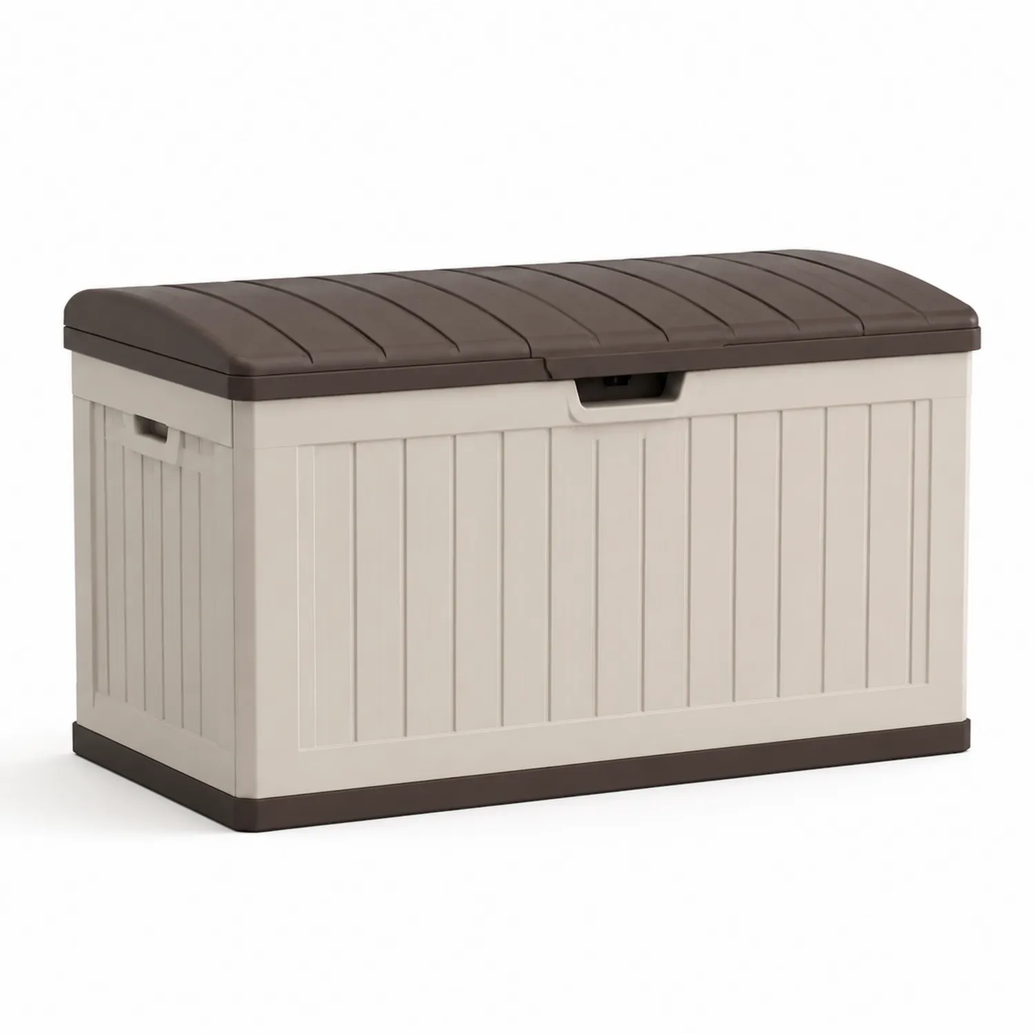 Plastikowa skrzynia do przechowywania 117x45x57 cm Brązowy/Beżowy