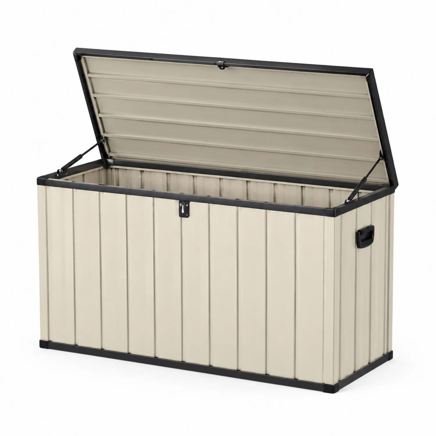 Skrzynia metalowa z blachy ocynkowanej 122x54x58 cm Beżowy