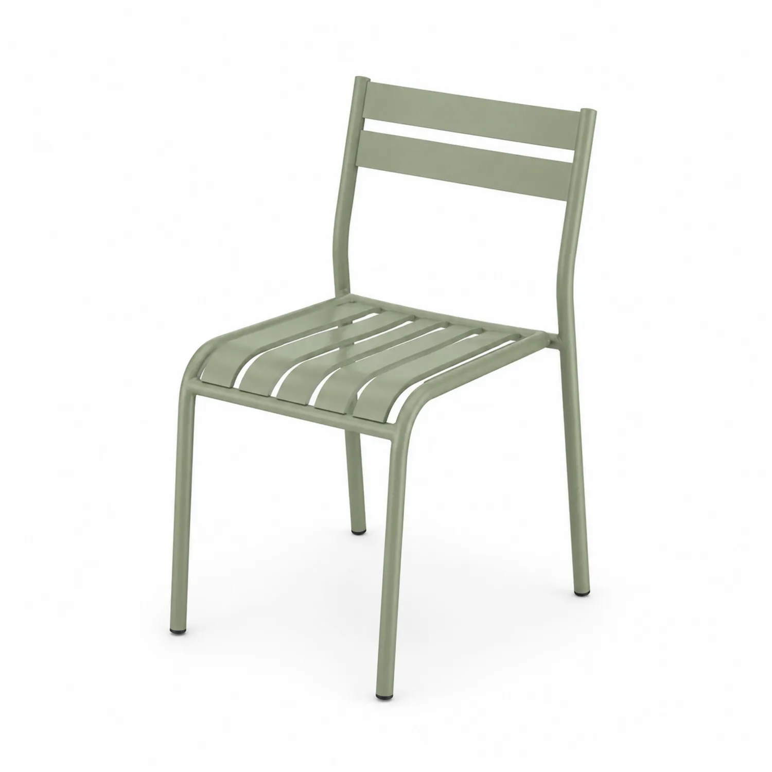 Krzesło metalowe zielone, wysokość 85 cm