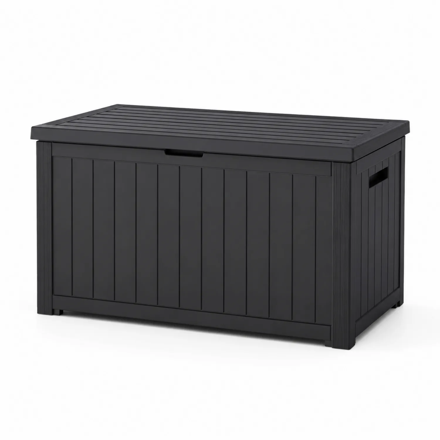 Plastikowa skrzynia do przechowywania z pokrywą 117x45x57 cm Polipropylen Czarna