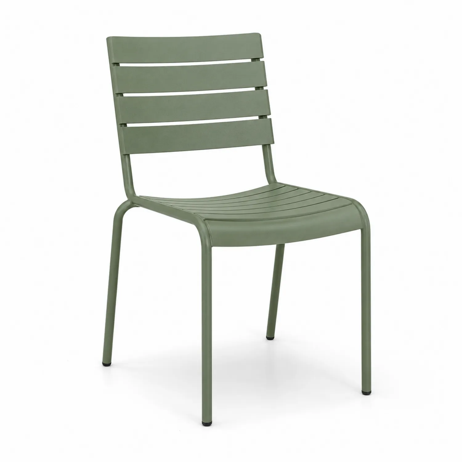 Krzesło metalowe zielone 86x55x58 cm