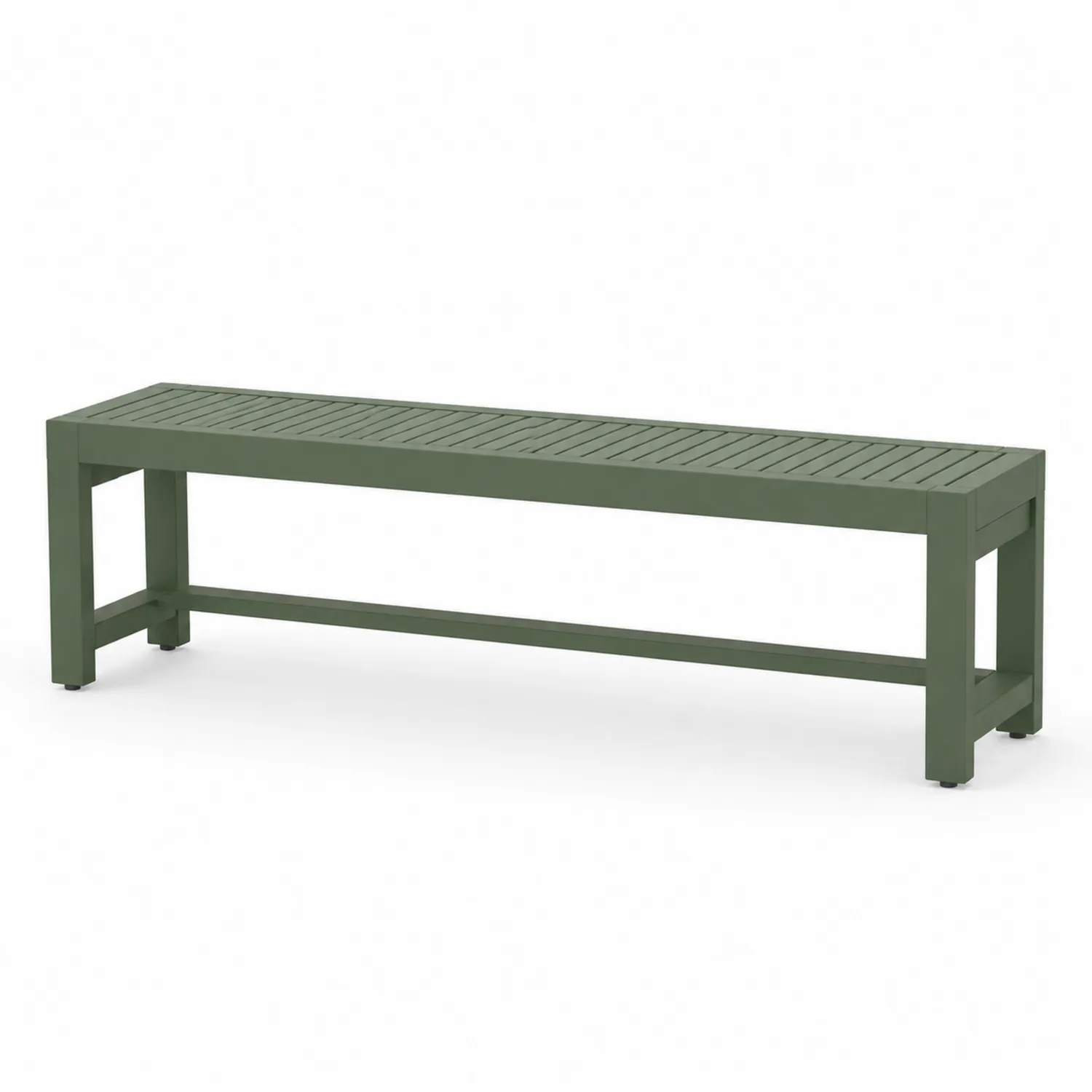 Ławka z aluminium zielona 180 cm