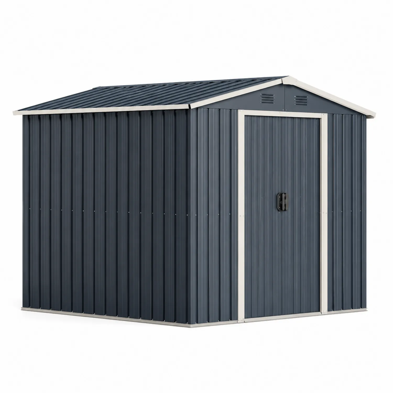 Metalowy domek ogrodowy 213cm x 127cm x 185cm Antracyt