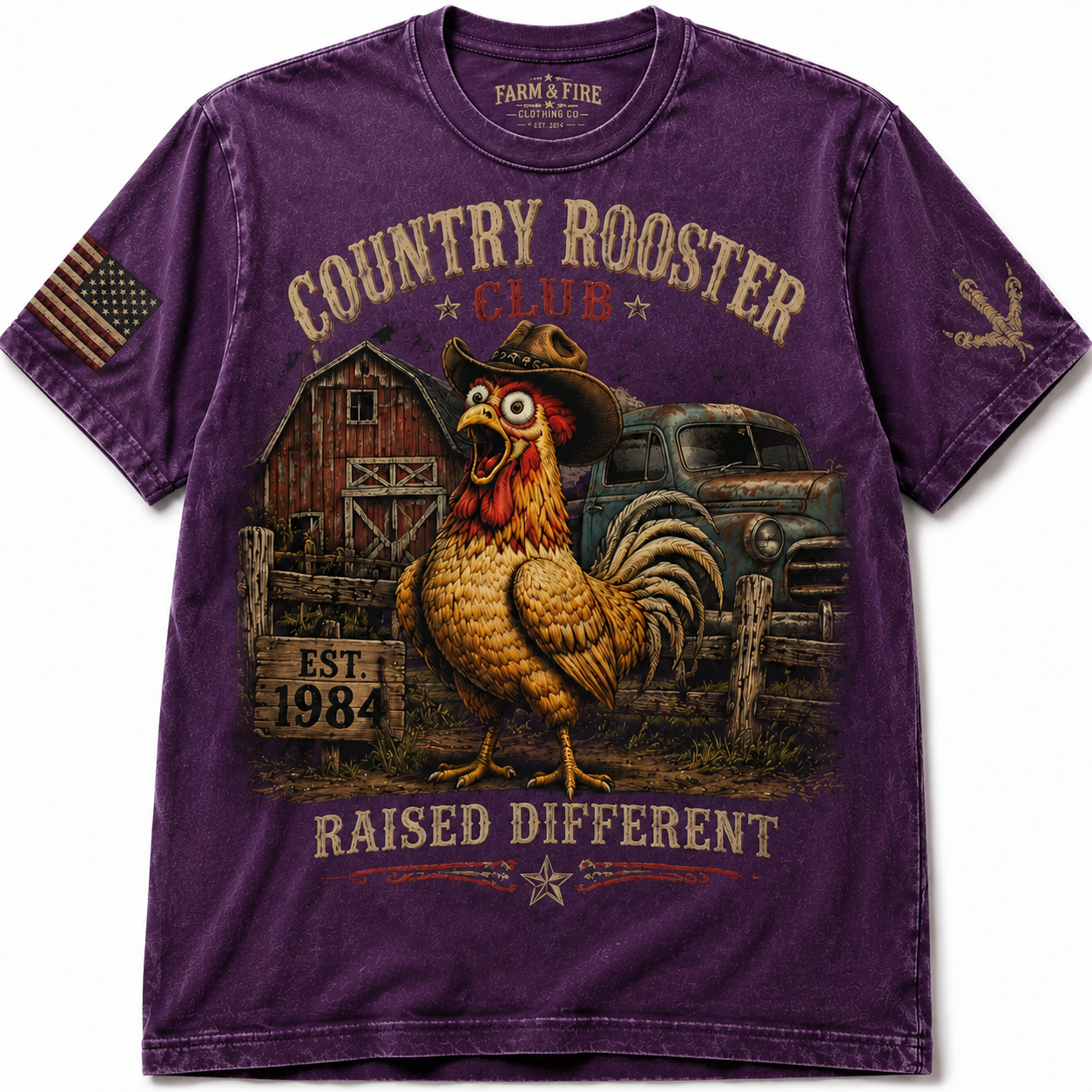 Country Rooster Graphic Tee