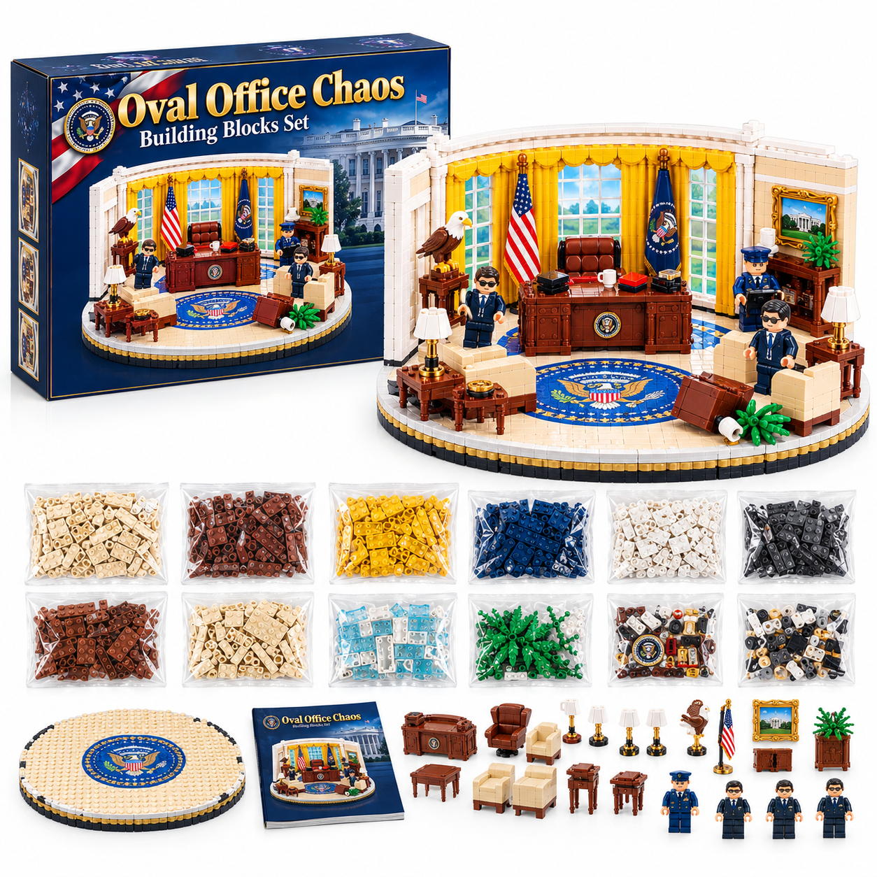 Day Support Building oval-office-chaos-building-blocks-set – lockbrix