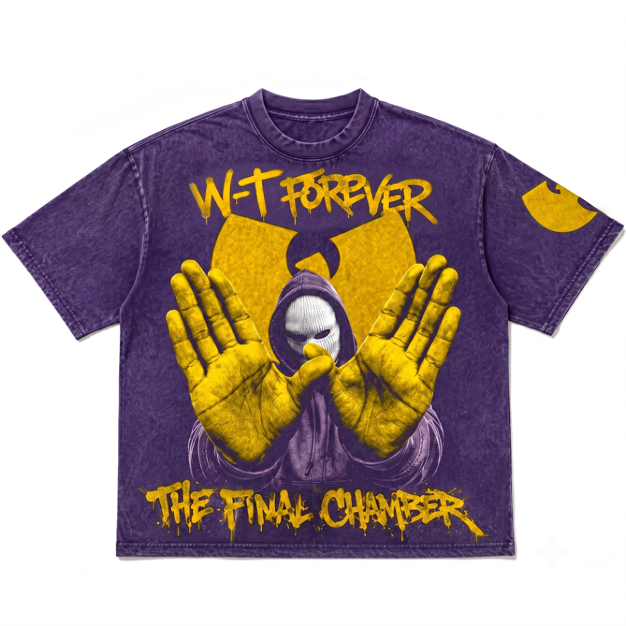 Underground Hip-Hop Inspired Streetwear Masked Figure Graphic Tee