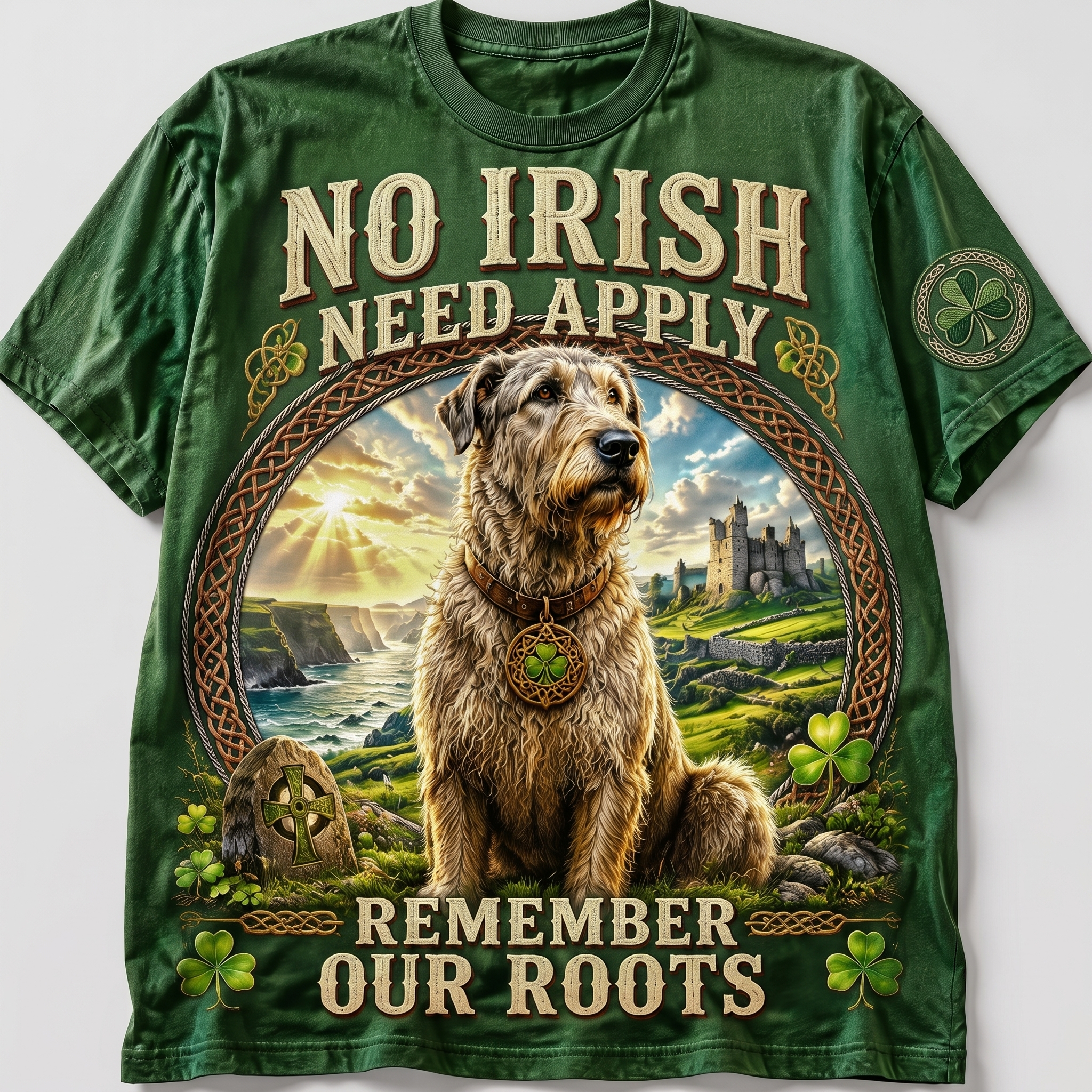 Irish Wolfhound Remember Our Roots Shirt