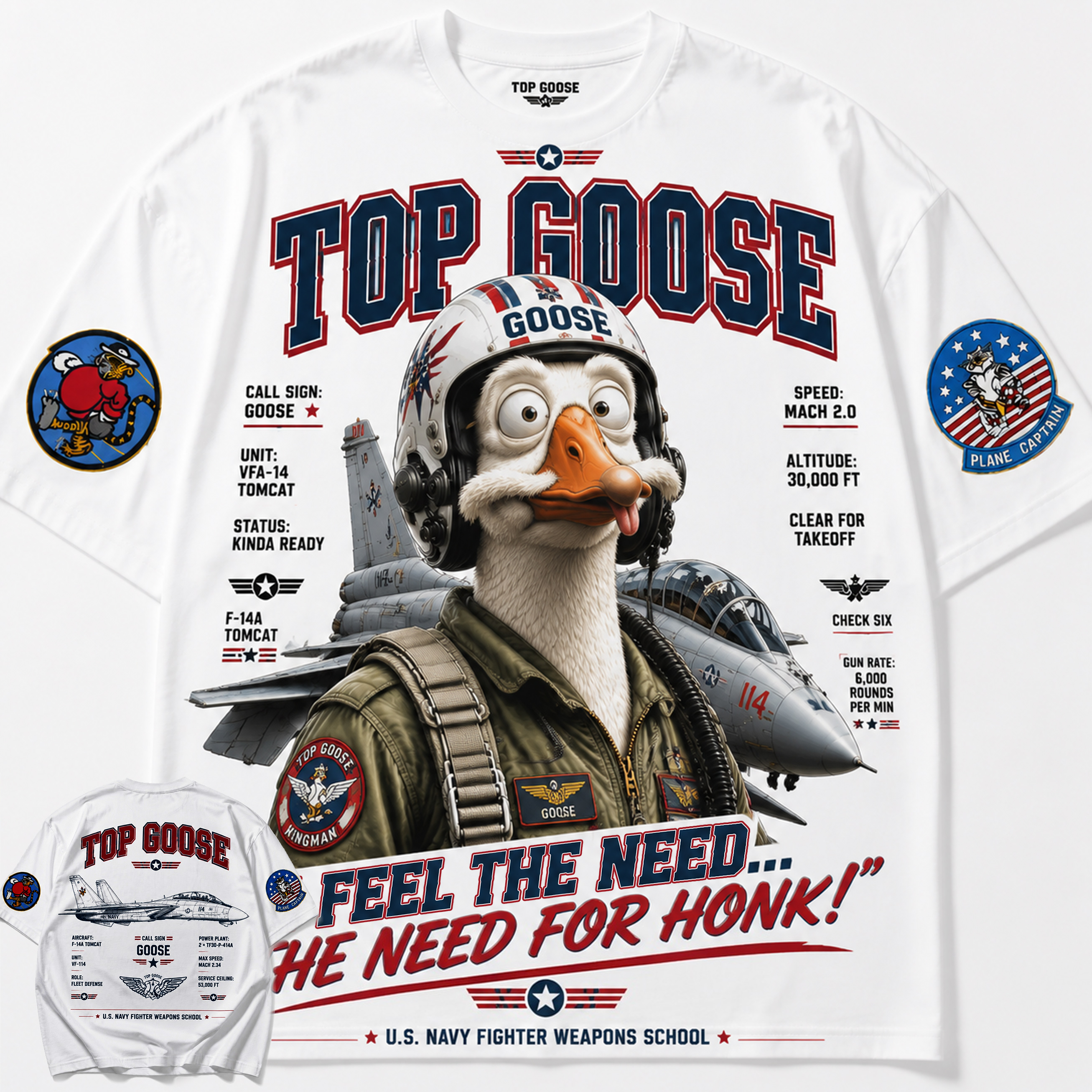 Top Goose Pilot Graphic Tee