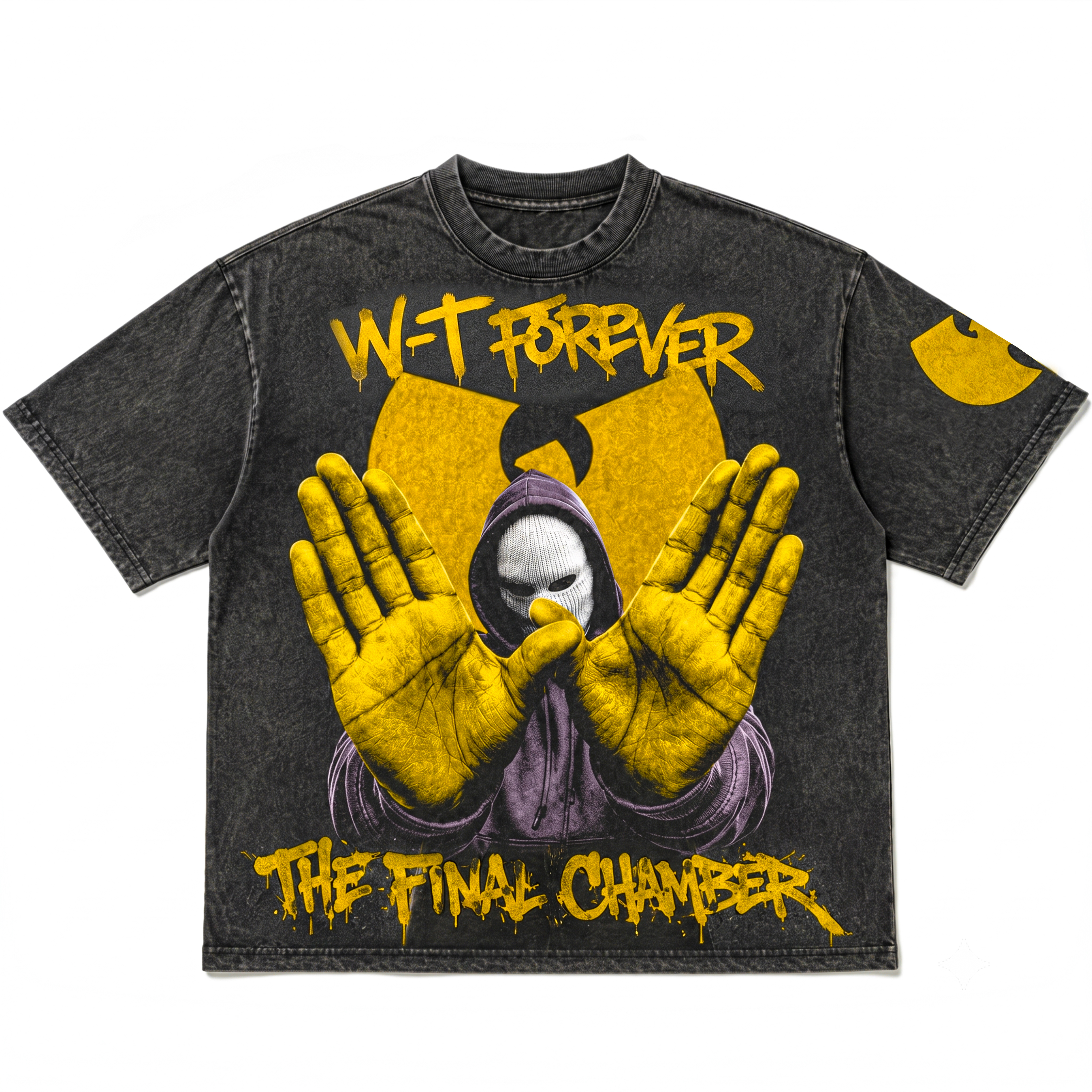 Underground Hip-Hop Inspired Streetwear Masked Figure Graphic Tee
