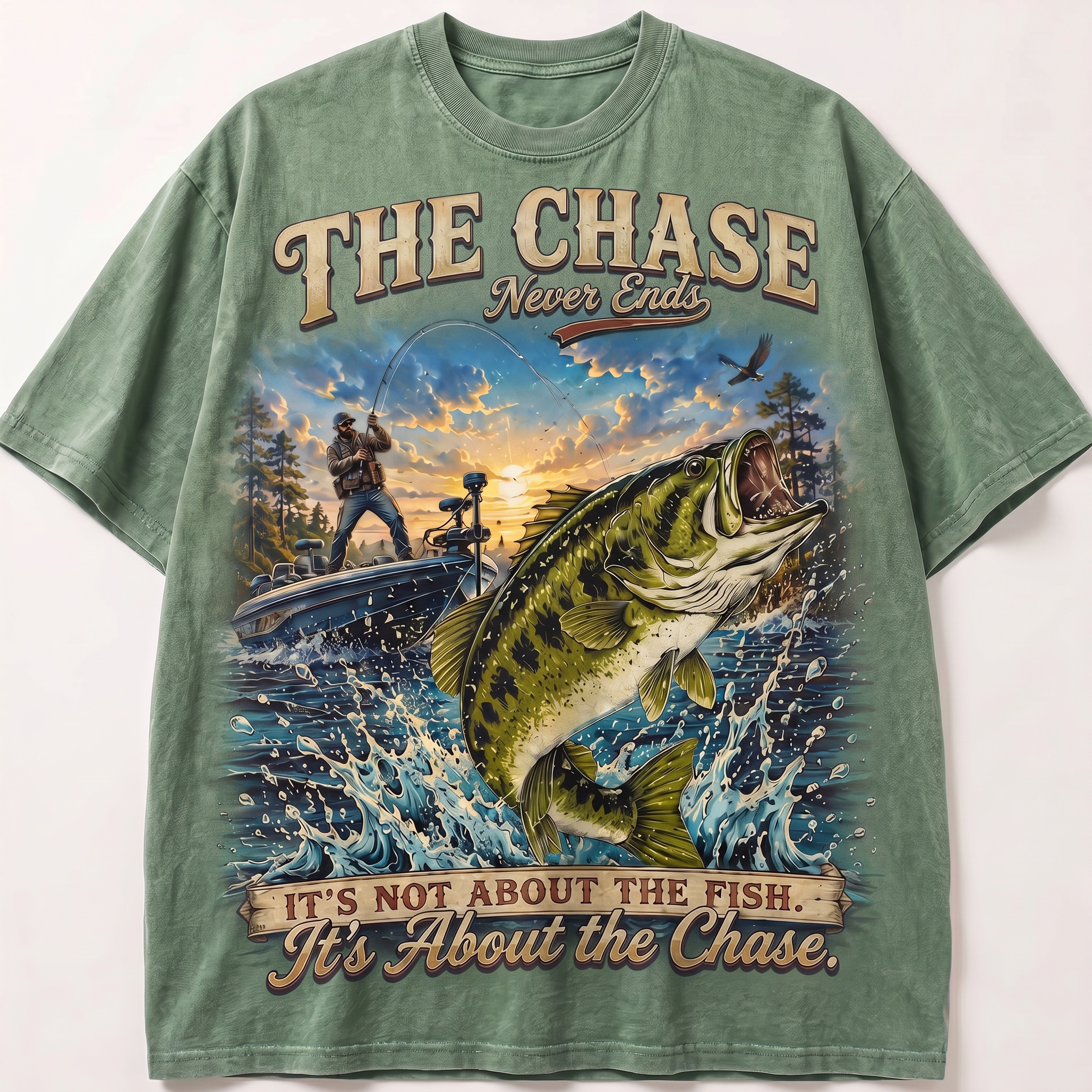 American Bass Anglers Society Vintage Washed Tee