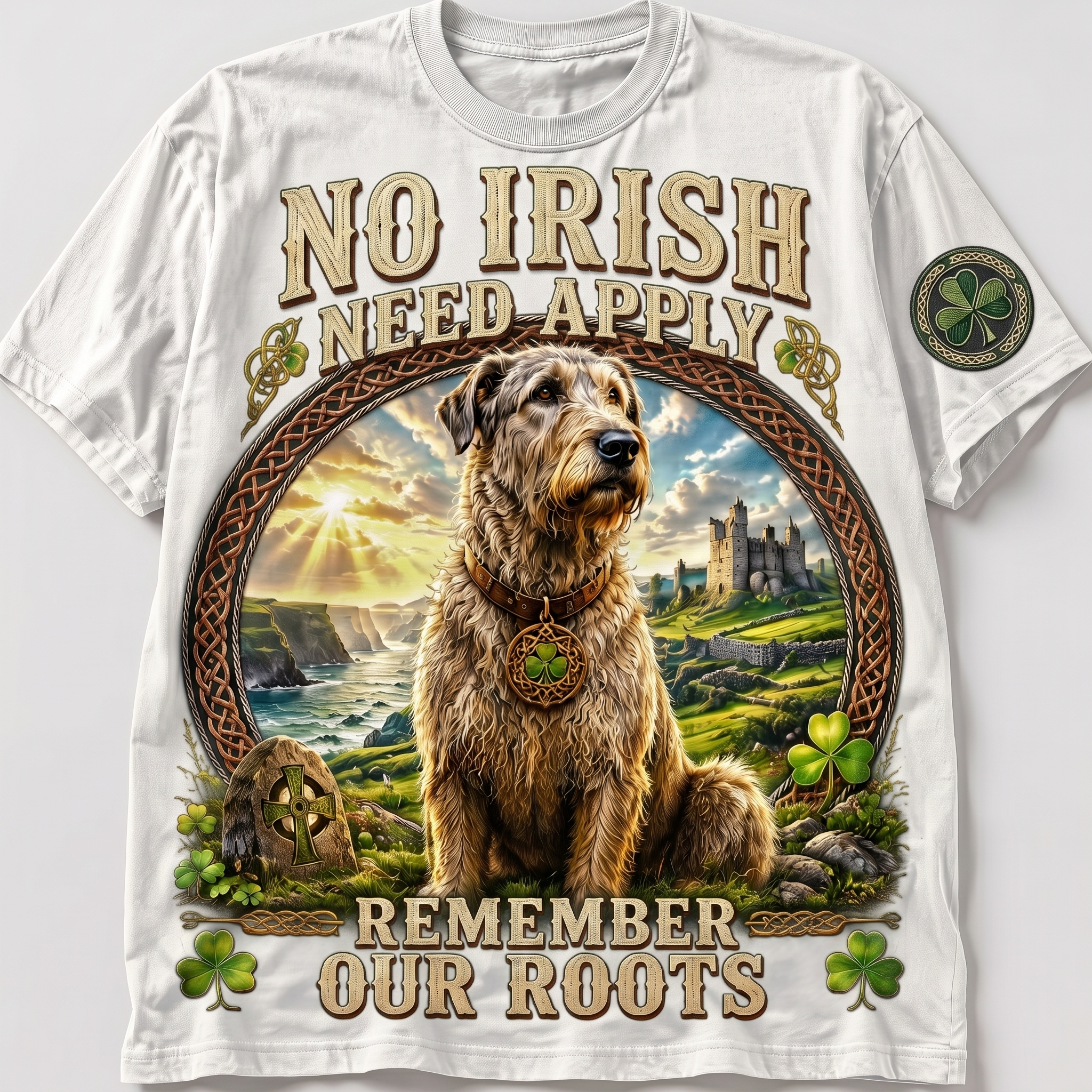 Irish Wolfhound Remember Our Roots Shirt