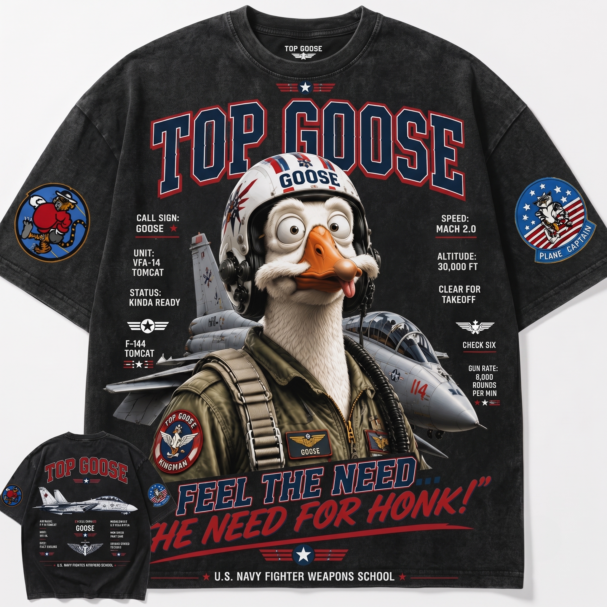 Top Goose Pilot Graphic Tee