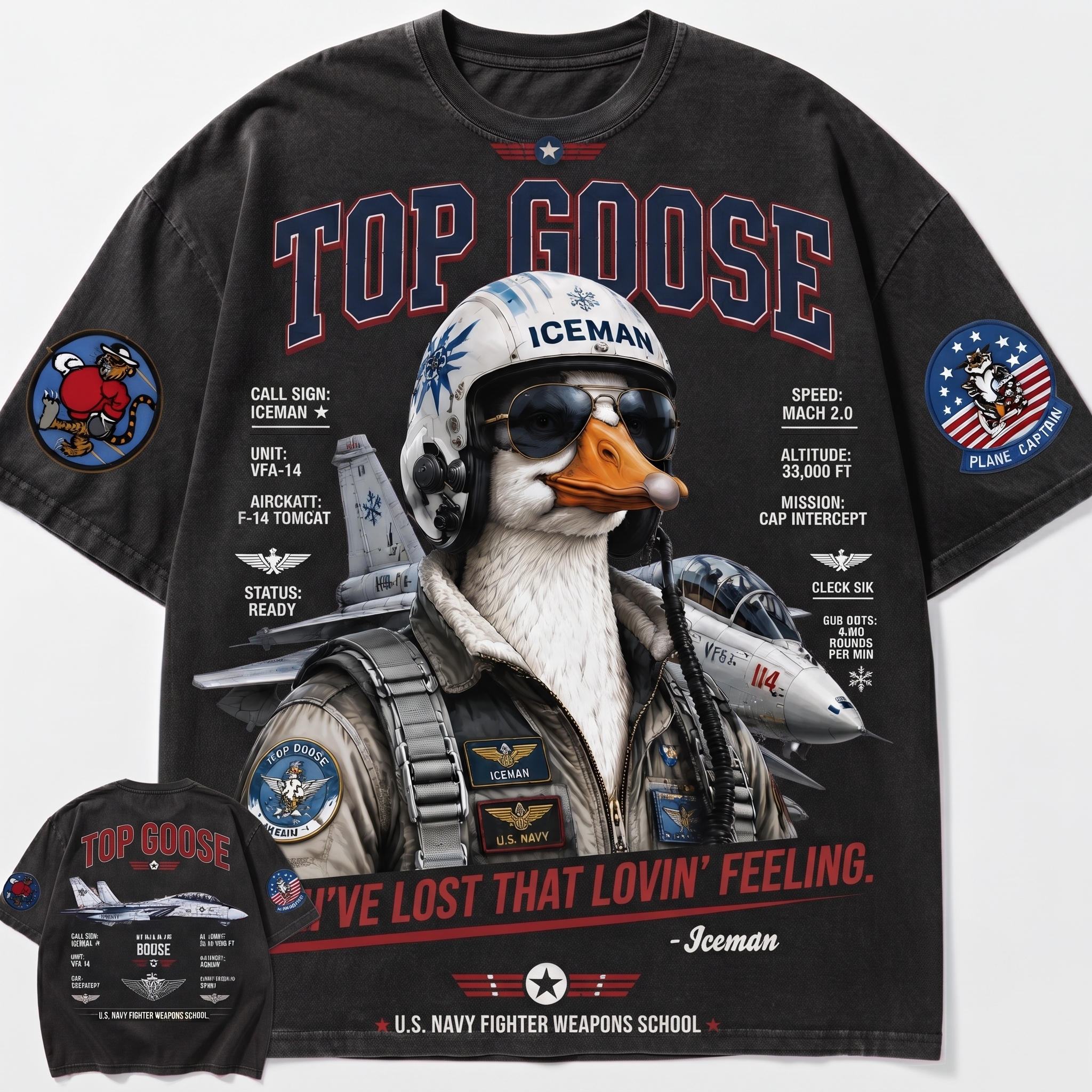 Top Goose Pilot Graphic Tee