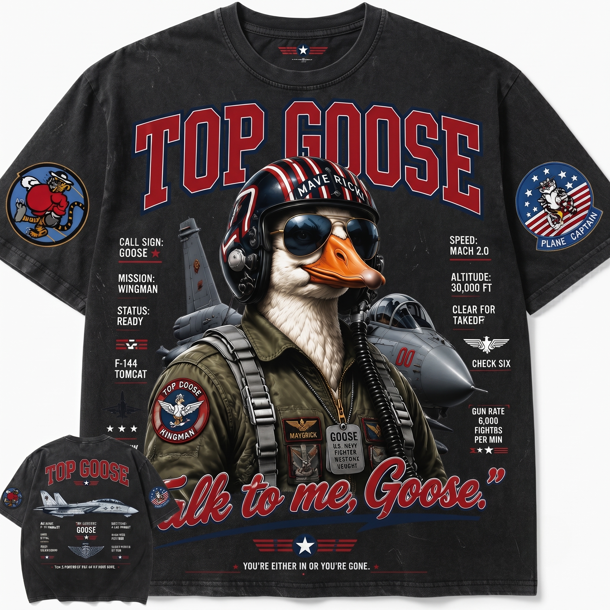 Top Goose Pilot Graphic Tee