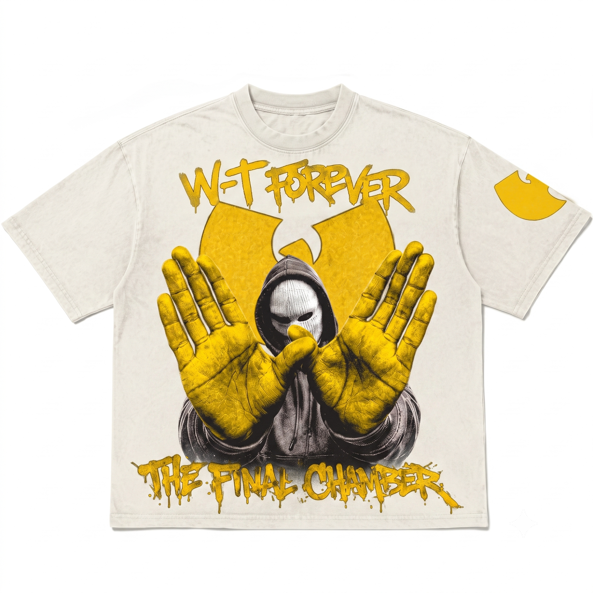 Underground Hip-Hop Inspired Streetwear Masked Figure Graphic Tee