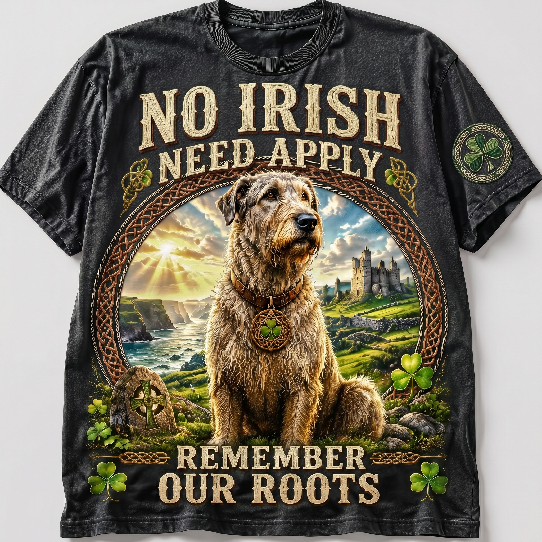 Irish Wolfhound Remember Our Roots Shirt
