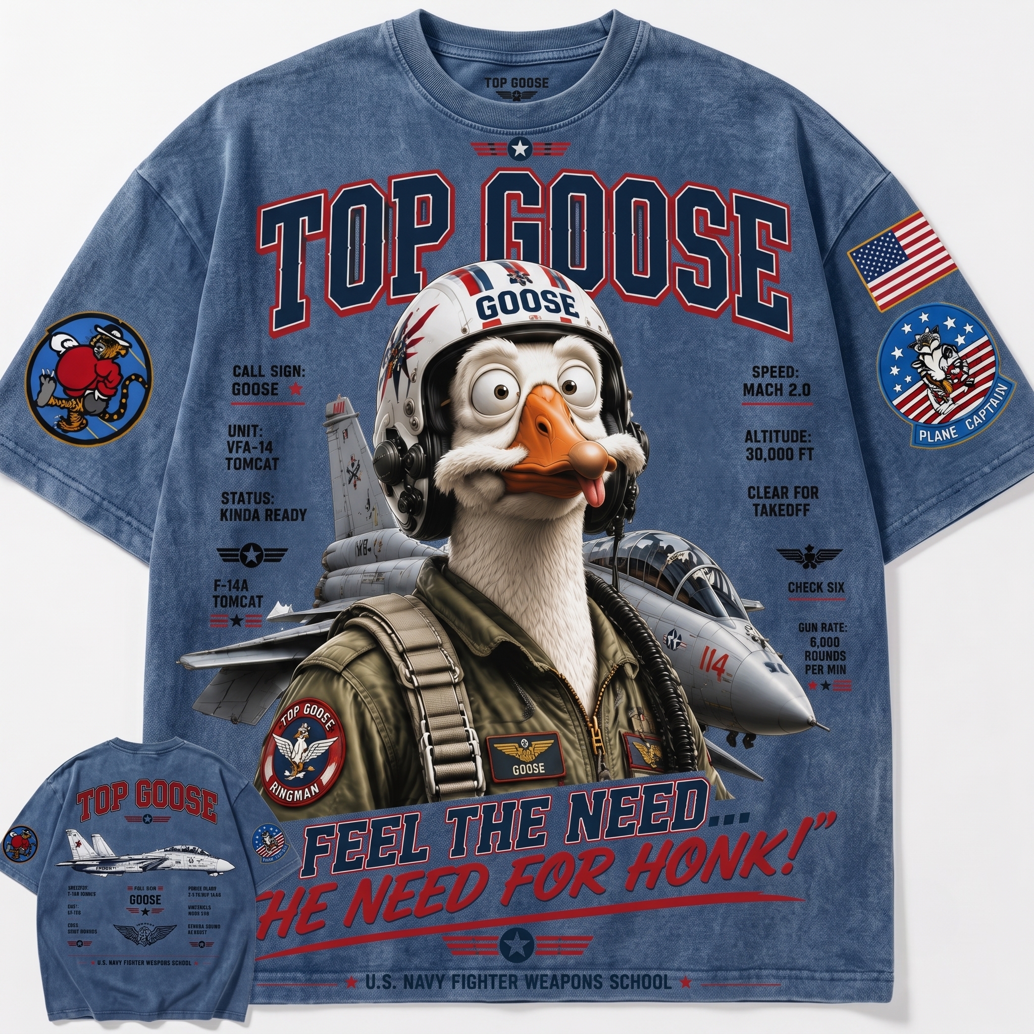 Top Goose Pilot Graphic Tee