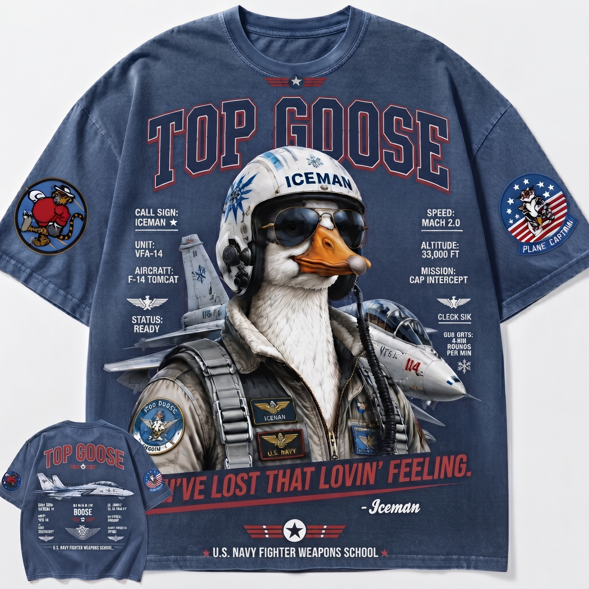 Top Goose Pilot Graphic Tee