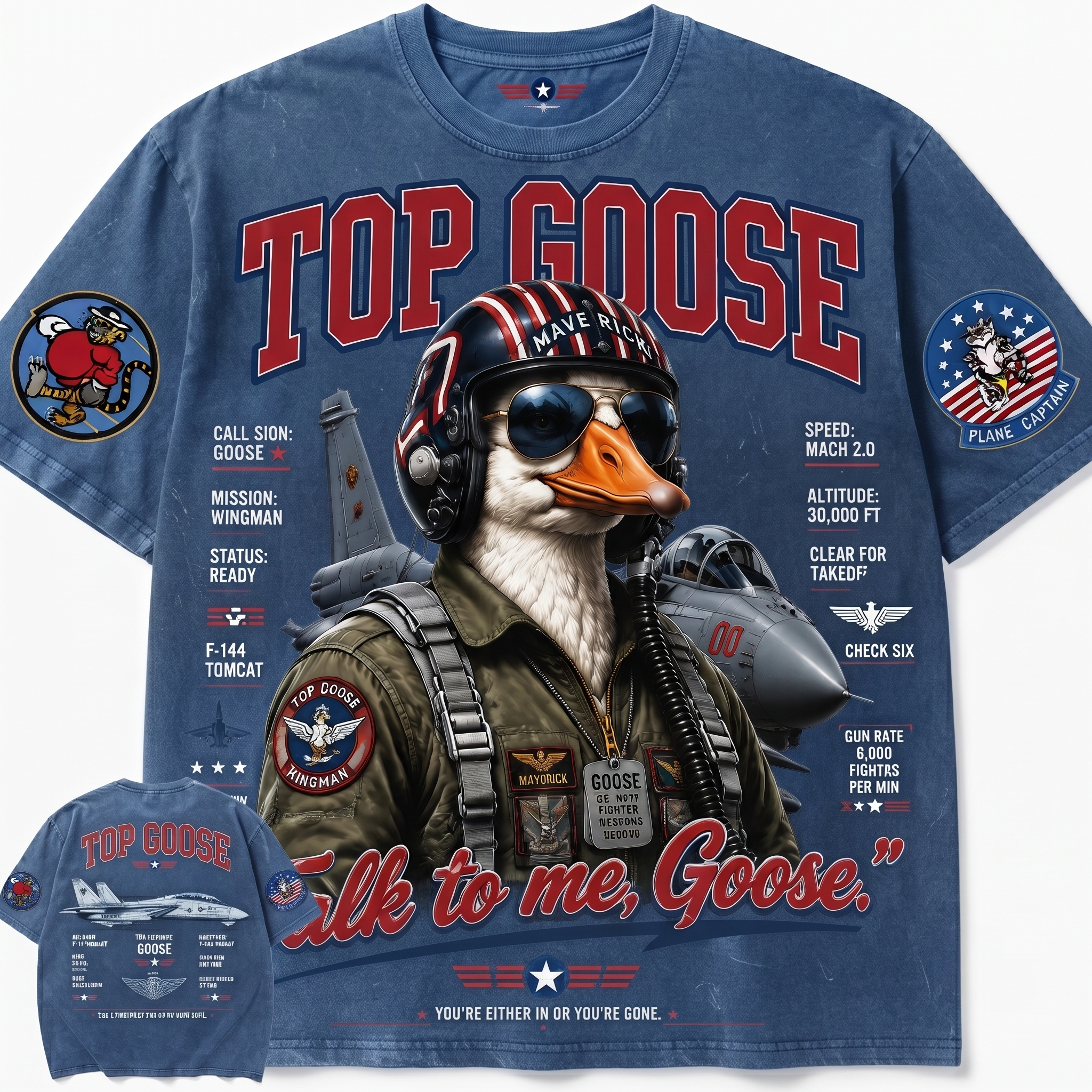 Top Goose Pilot Graphic Tee