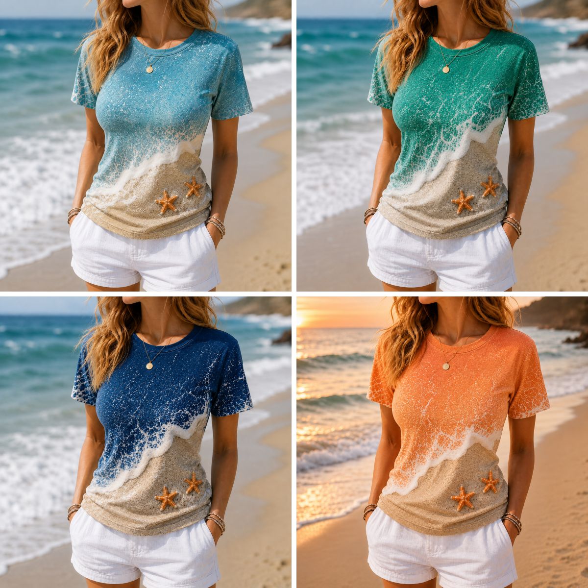 🌊 Ocean Breeze Starfish Tee