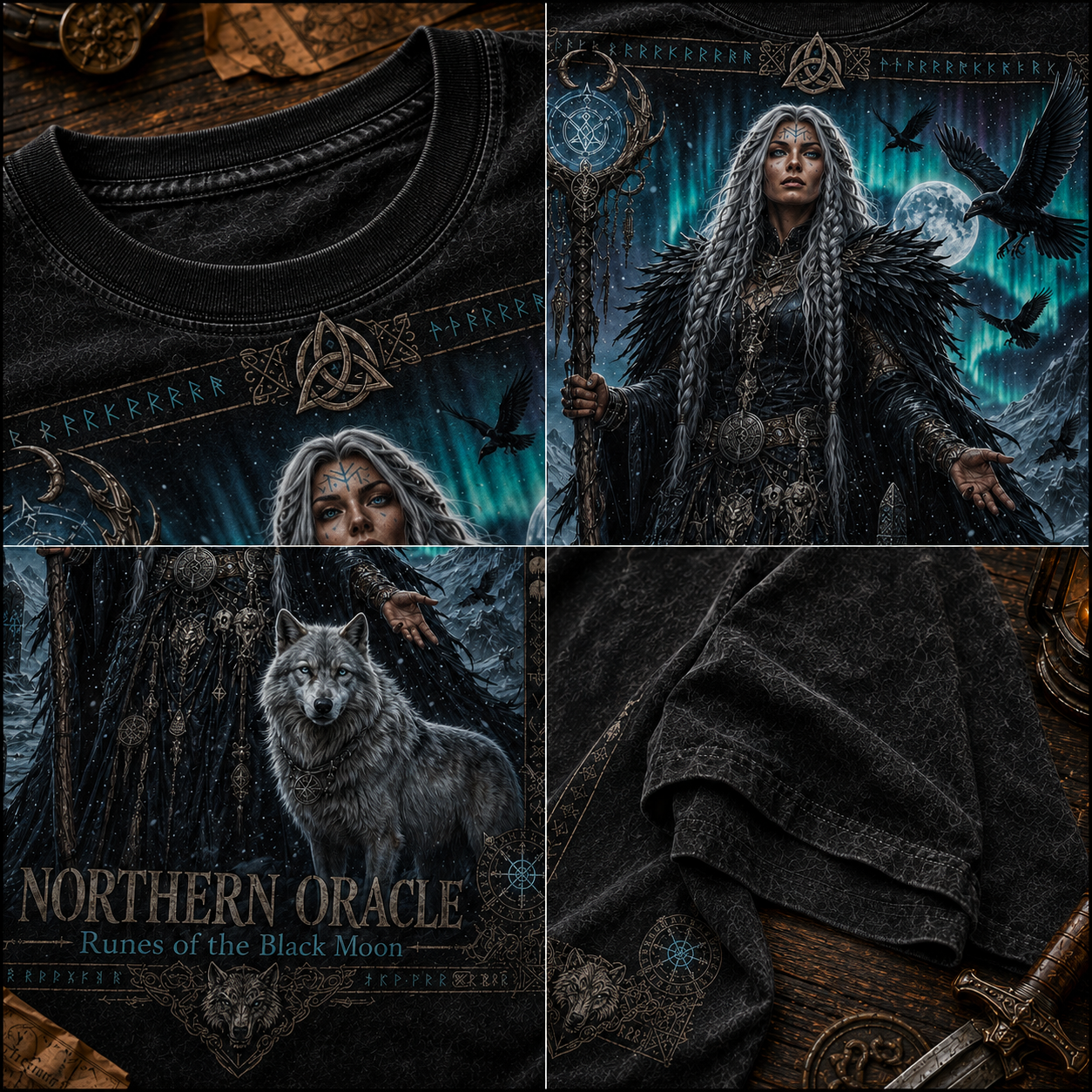 Northern Oracle Norse Witch Graphic T-Shirt