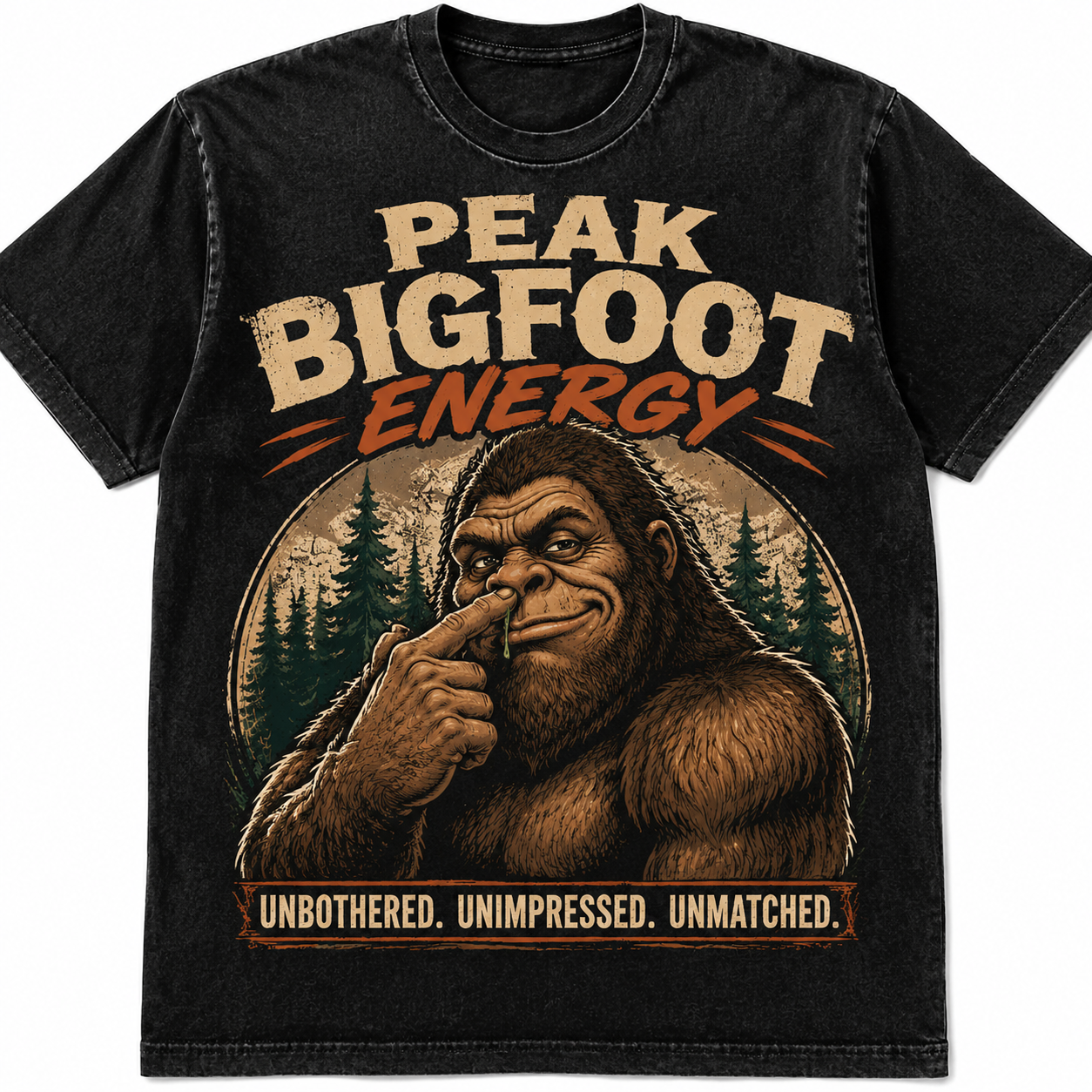 🦶 Peak Bigfoot Energy Graphic Tee
