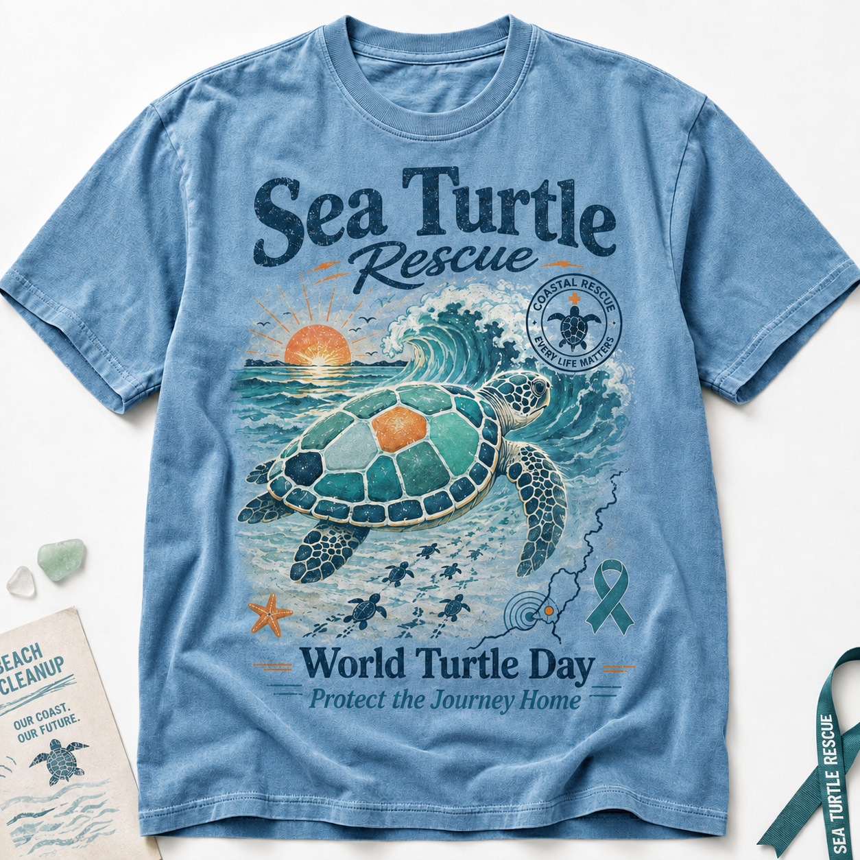 Sea Turtle Rescue World Turtle Day Graphic T-Shirt