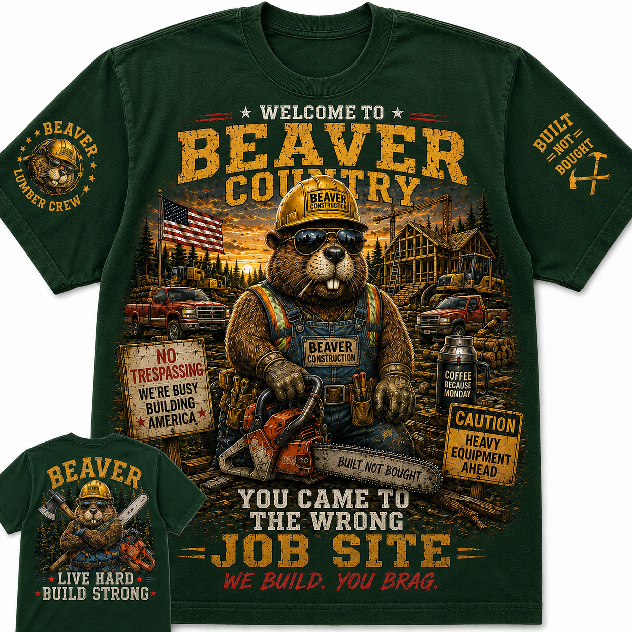 Beaver Country Construction Tee