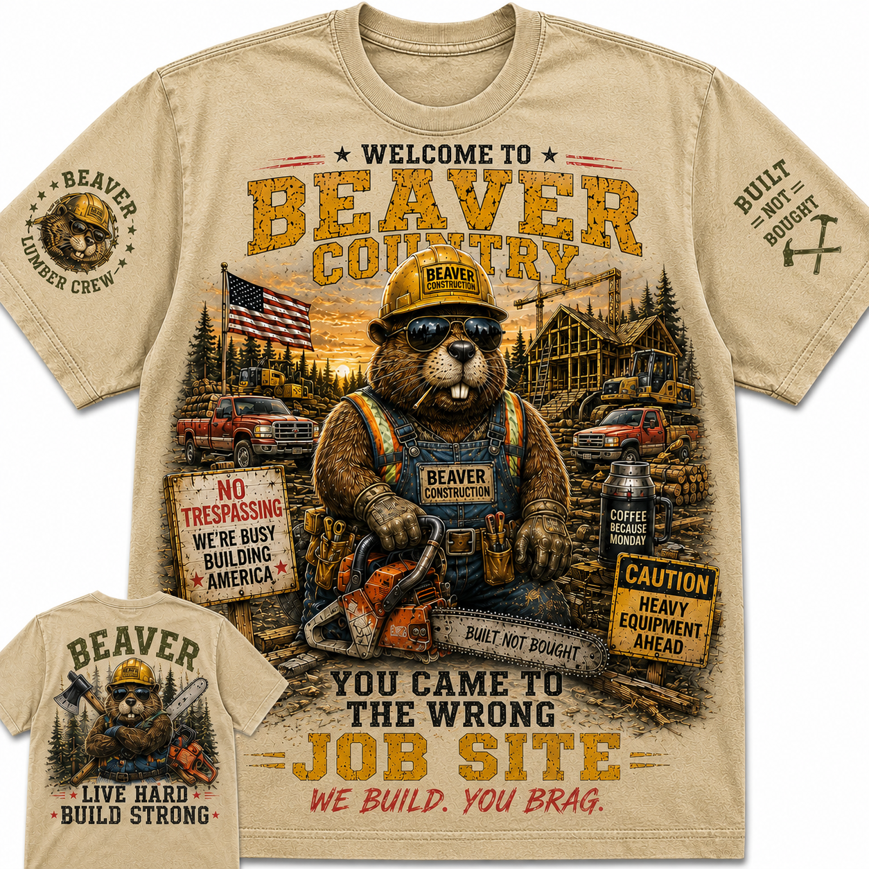 Beaver Country Construction Tee
