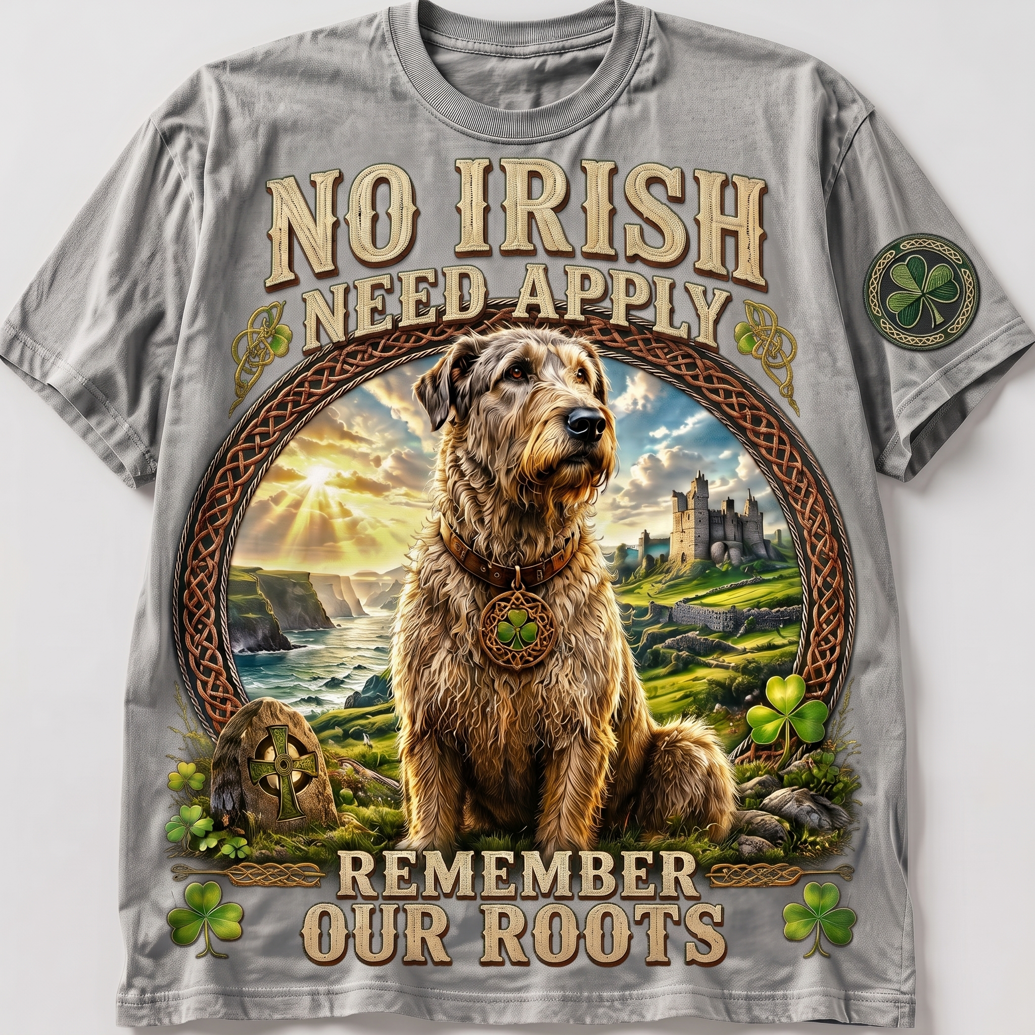 Irish Wolfhound Remember Our Roots Shirt