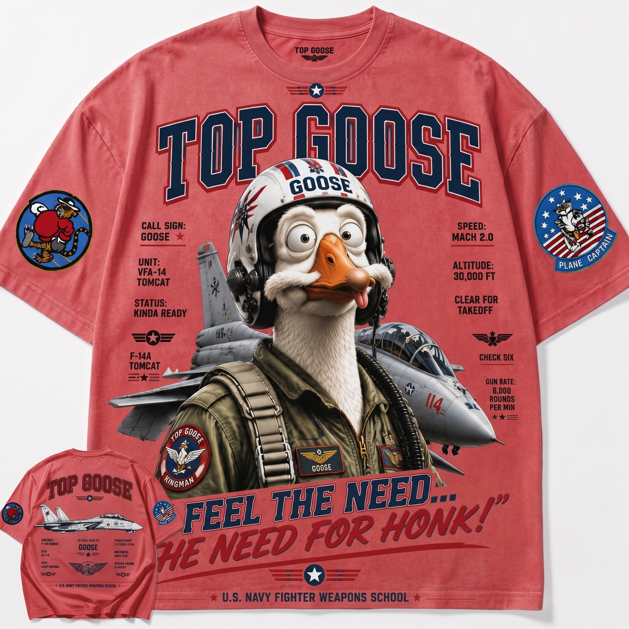 Top Goose Pilot Graphic Tee