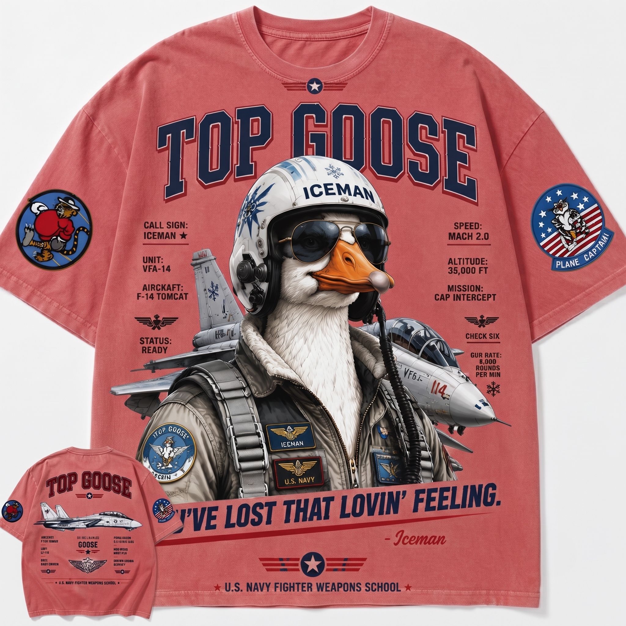 Top Goose Pilot Graphic Tee