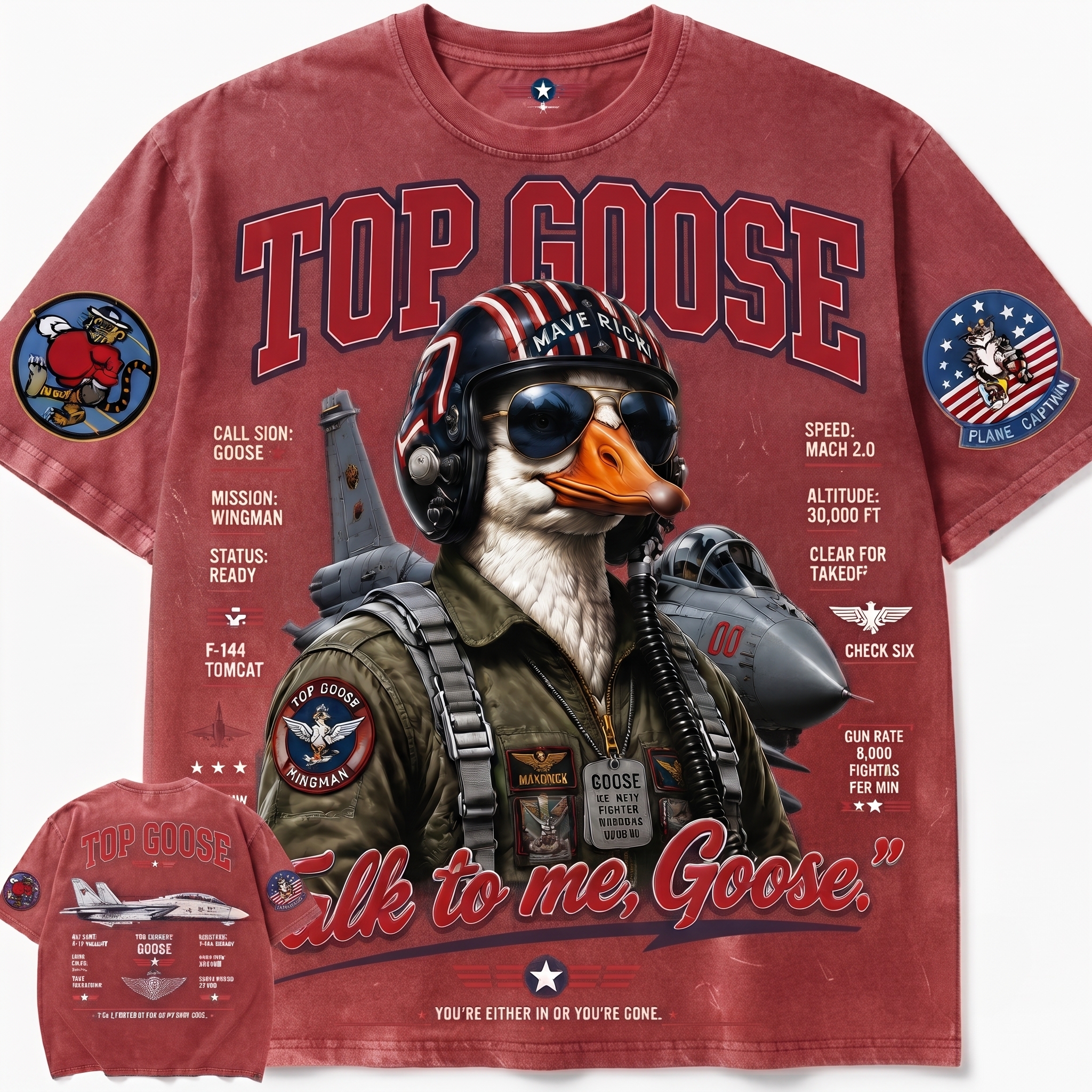 Top Goose Pilot Graphic Tee