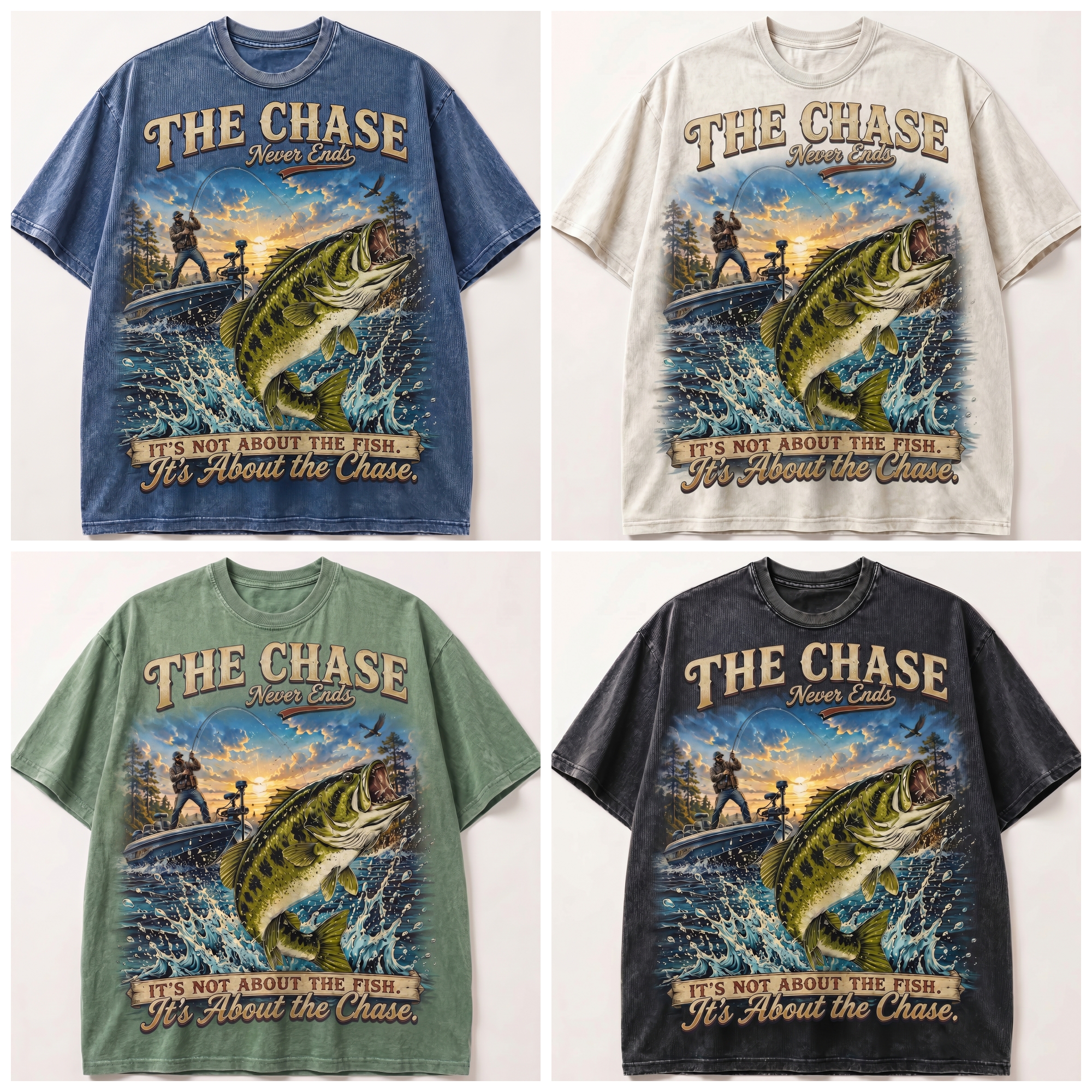 American Bass Anglers Society Vintage Washed Tee