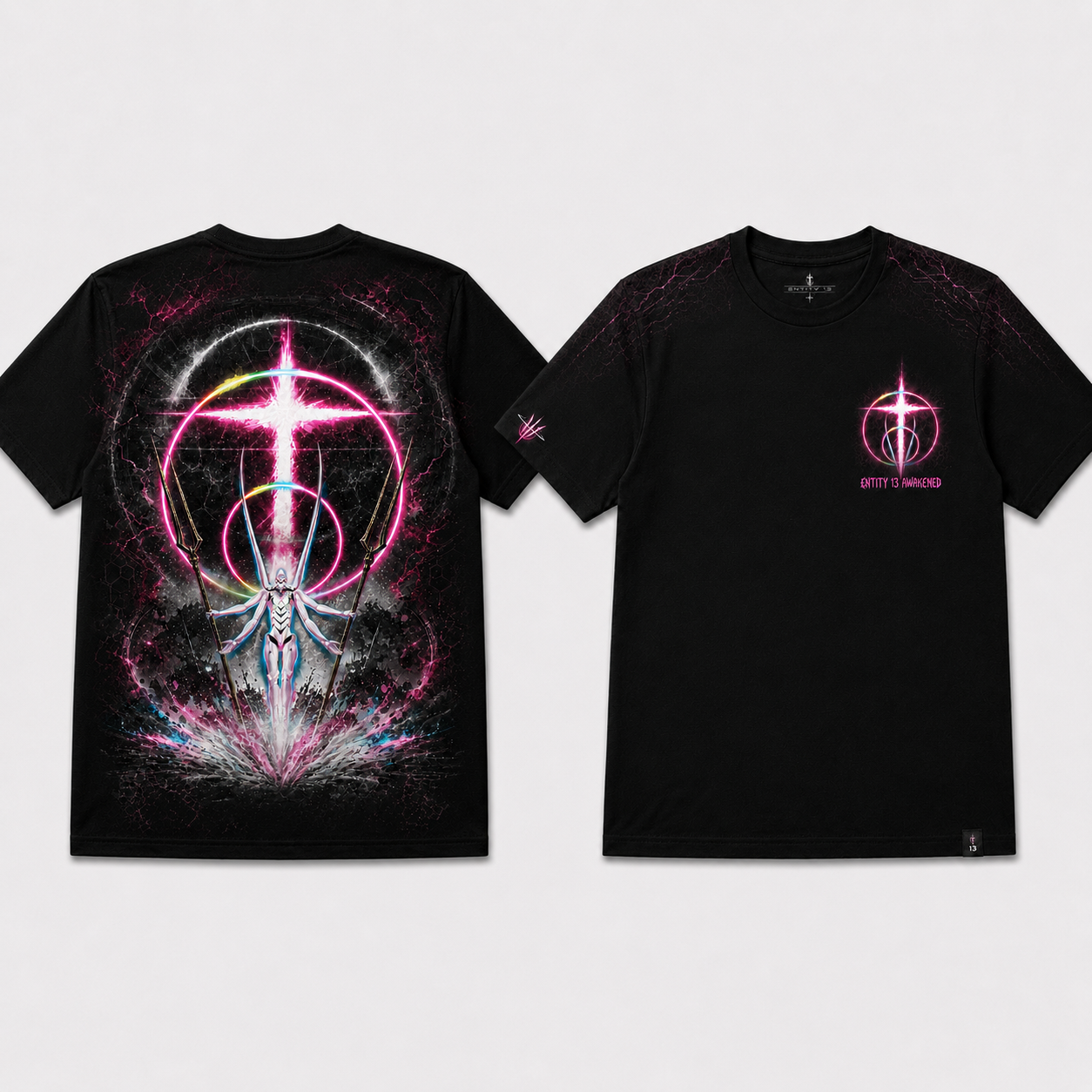 Entity 13 Awakened Cyber Cross T-Shirt
