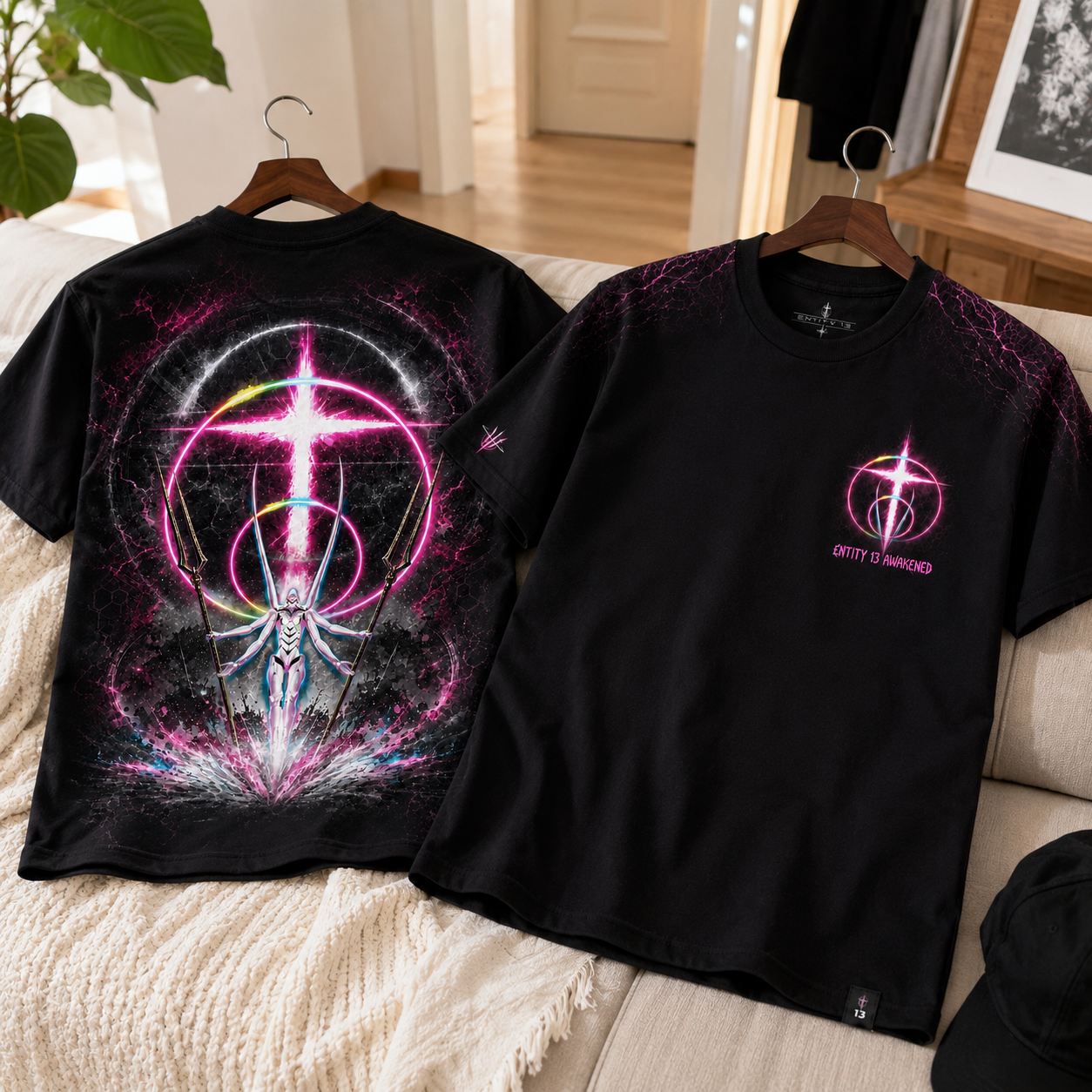 Entity 13 Awakened Cyber Cross T-Shirt