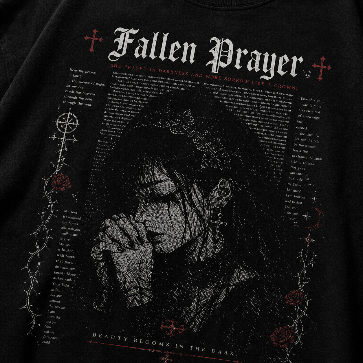 Fallen Prayer Graphic T-Shirt