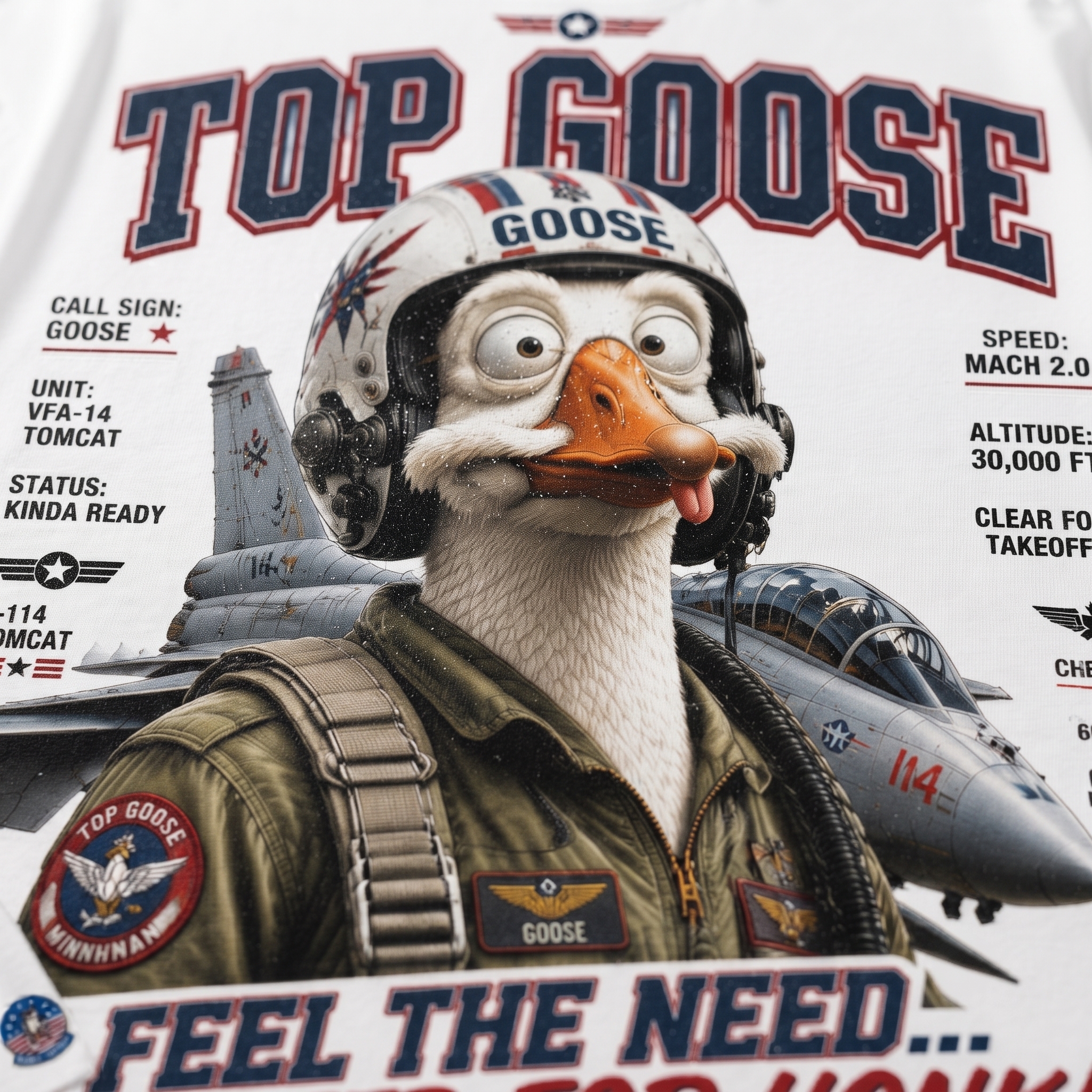 Top Goose Pilot Graphic Tee
