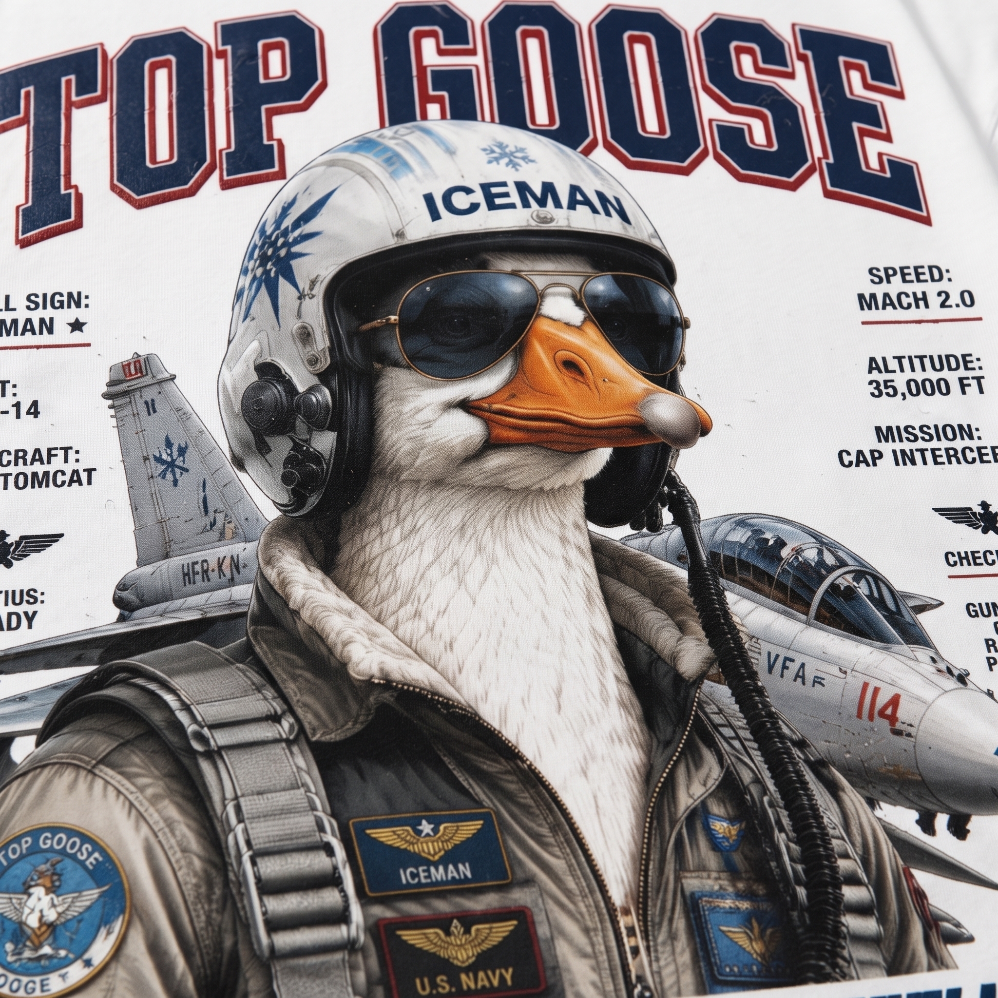 Top Goose Pilot Graphic Tee