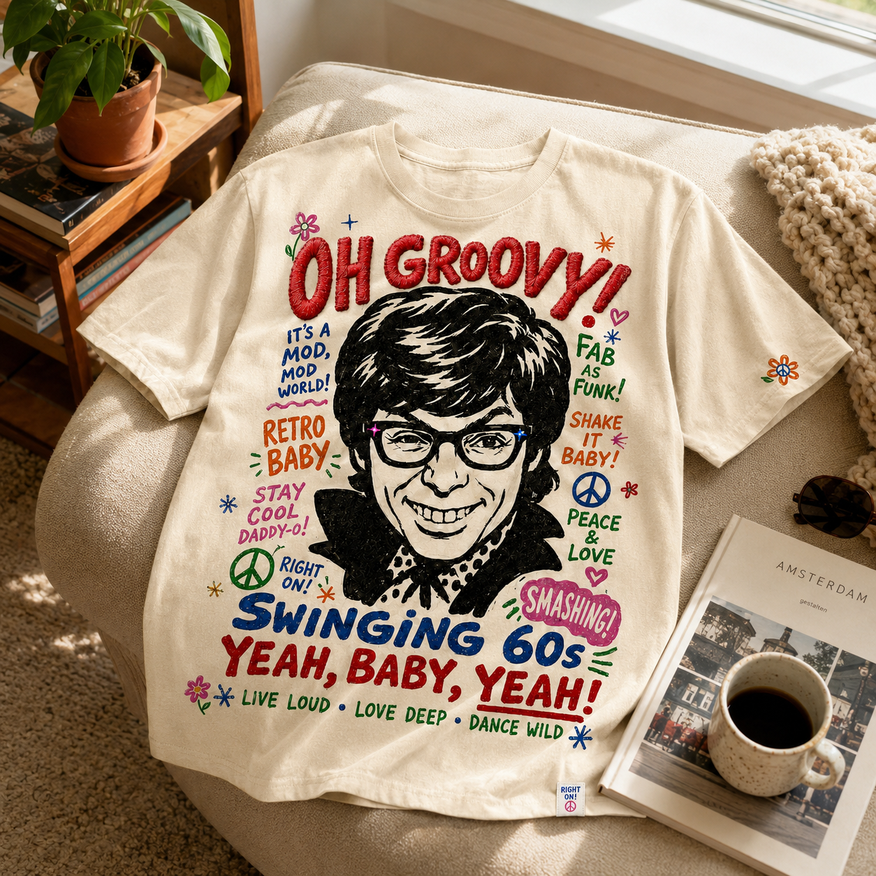 Groovy 60s Retro Mod Music T-Shirt