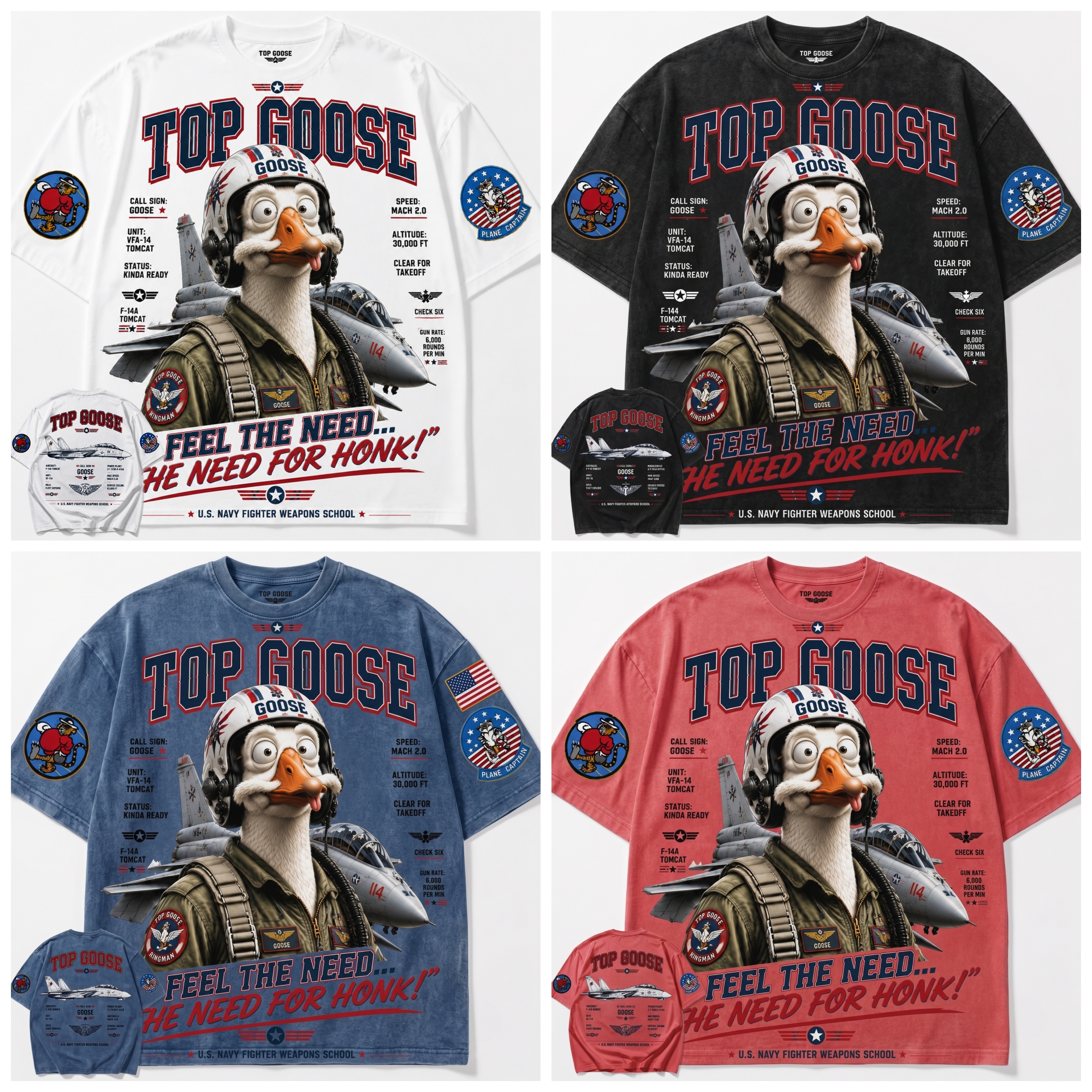 Top Goose Pilot Graphic Tee