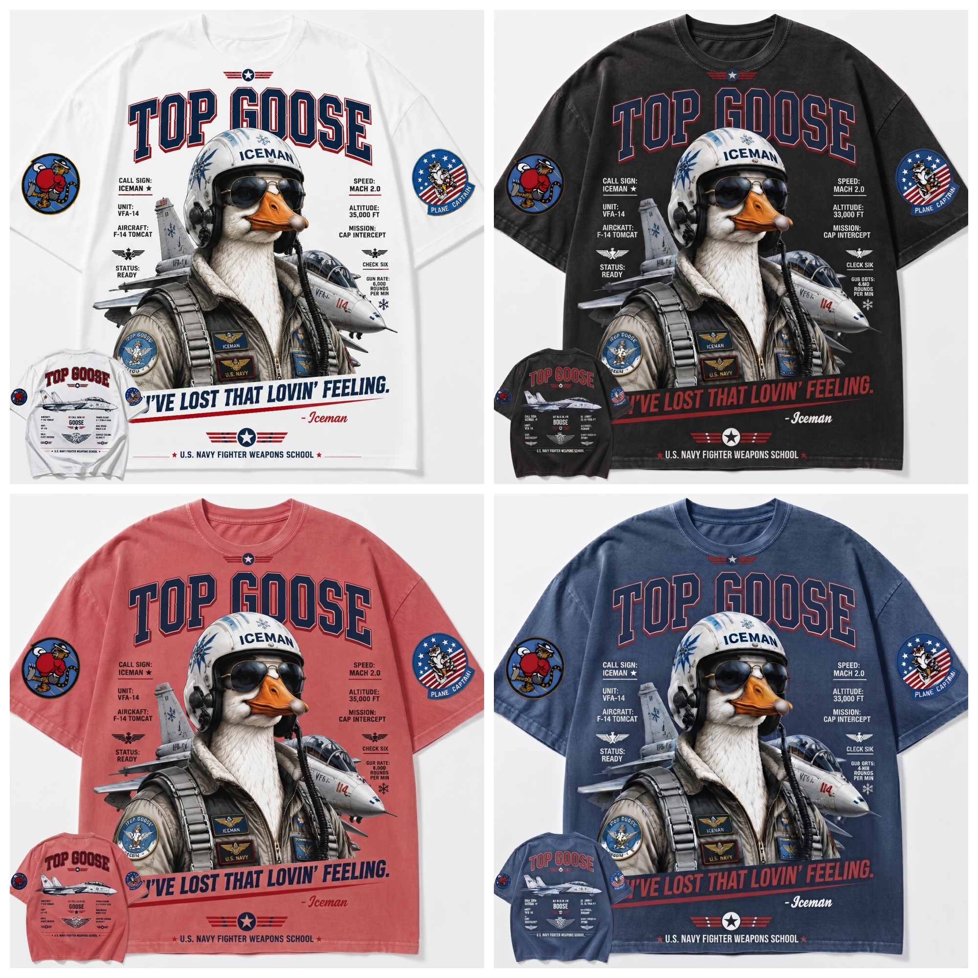 Top Goose Pilot Graphic Tee