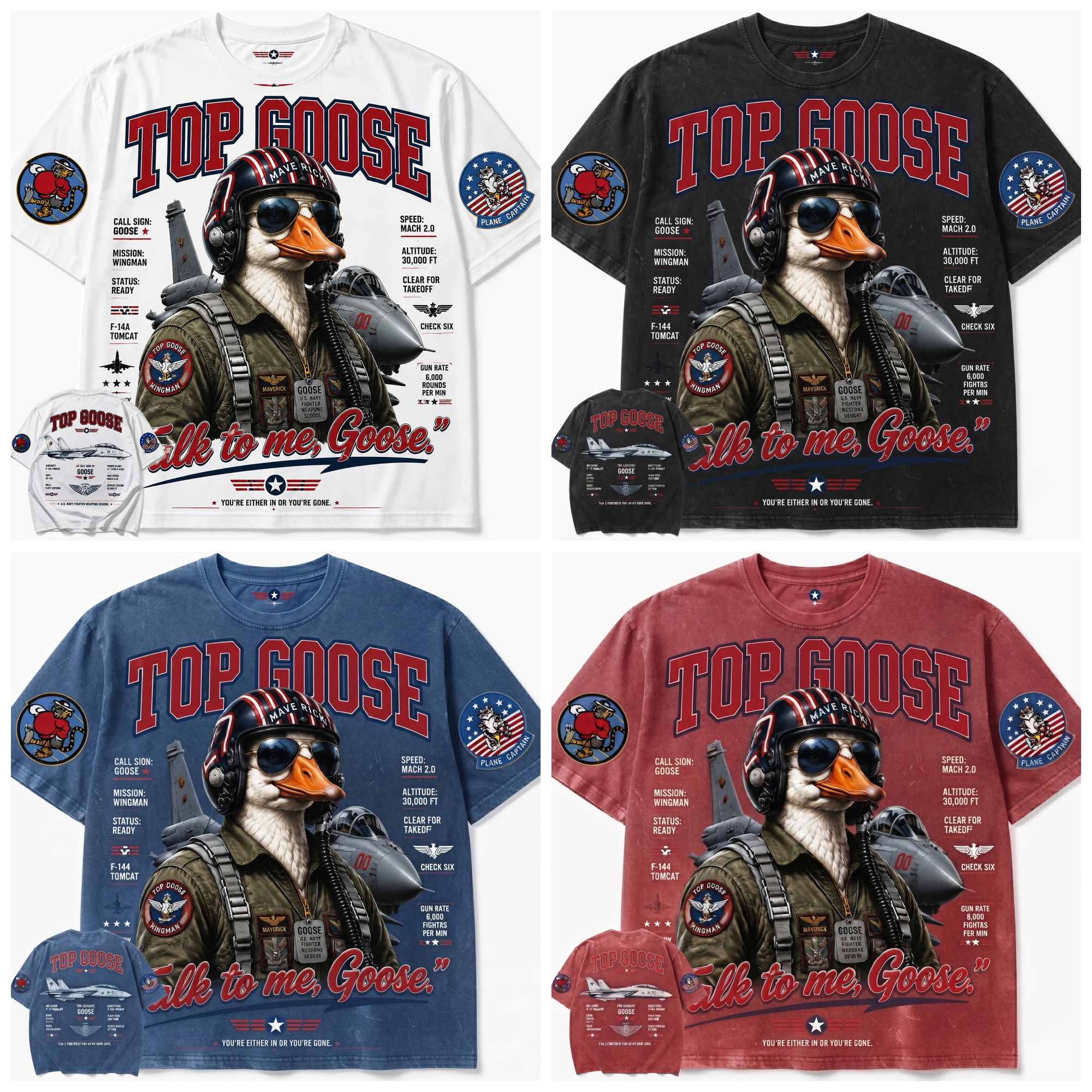 Top Goose Pilot Graphic Tee