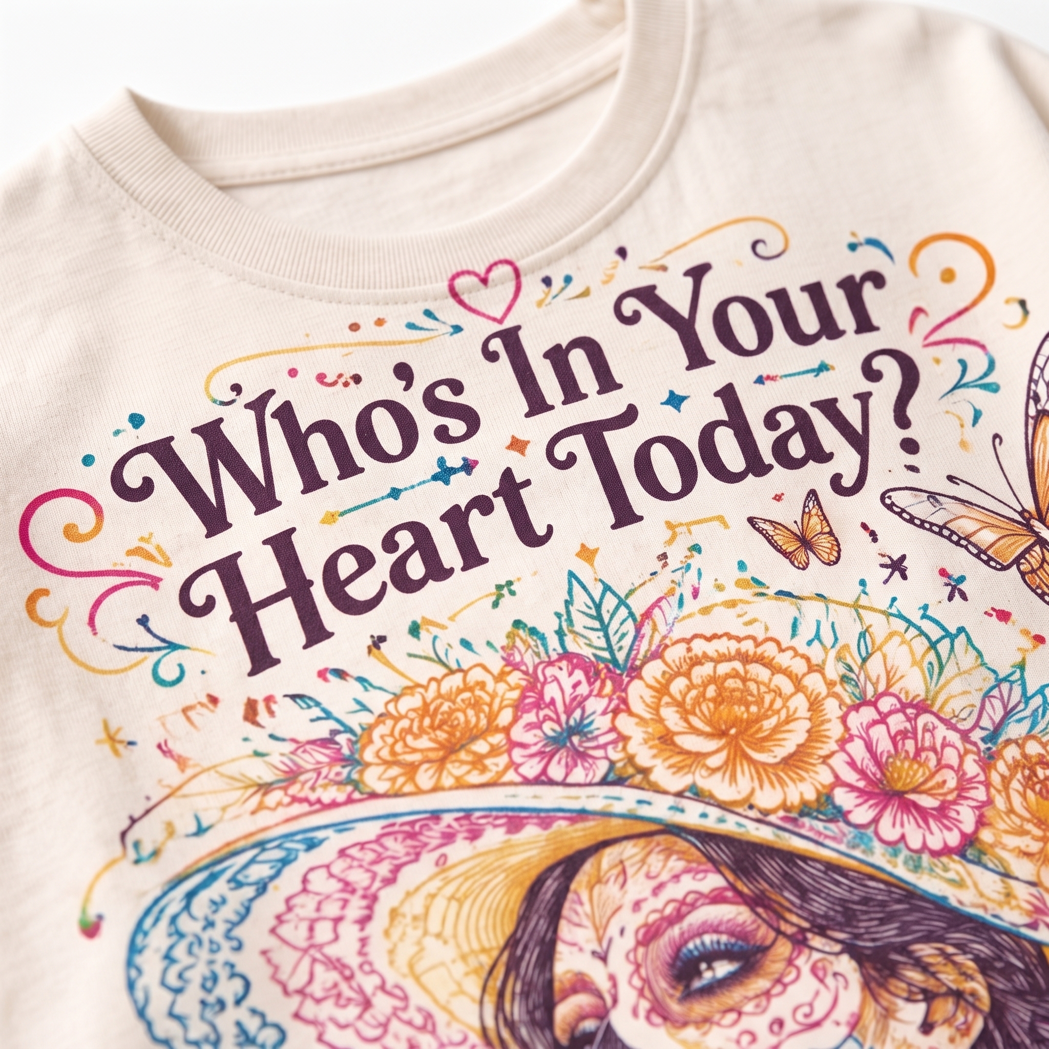 Who's In Your Heart Today? – La Catrina Art T-Shirt