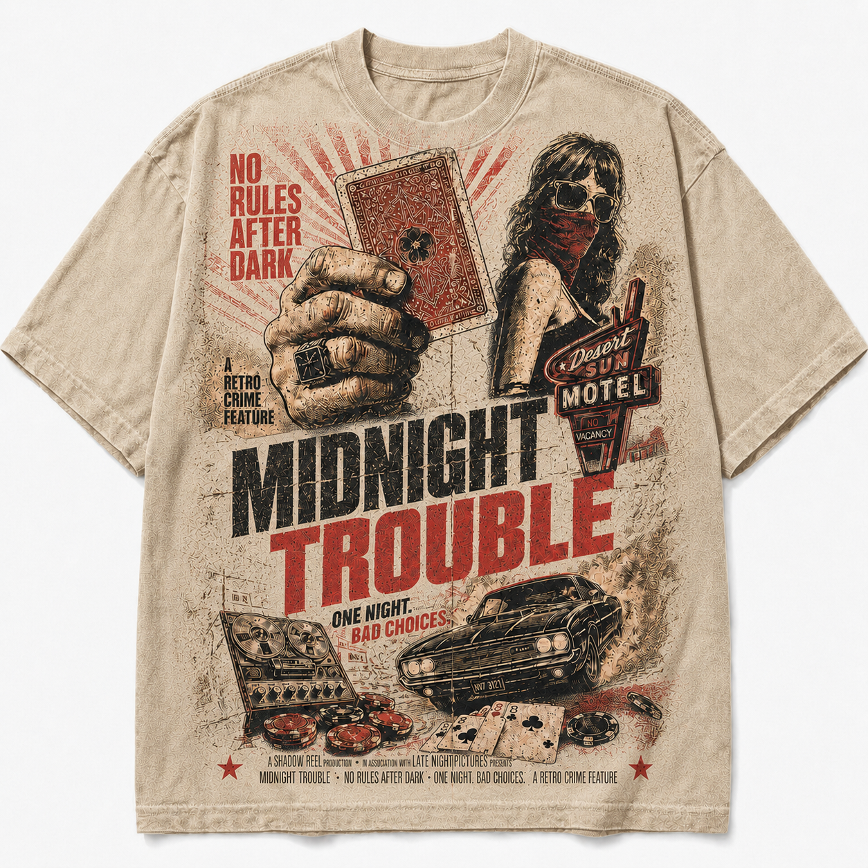 Midnight Trouble Graphic T-Shirt