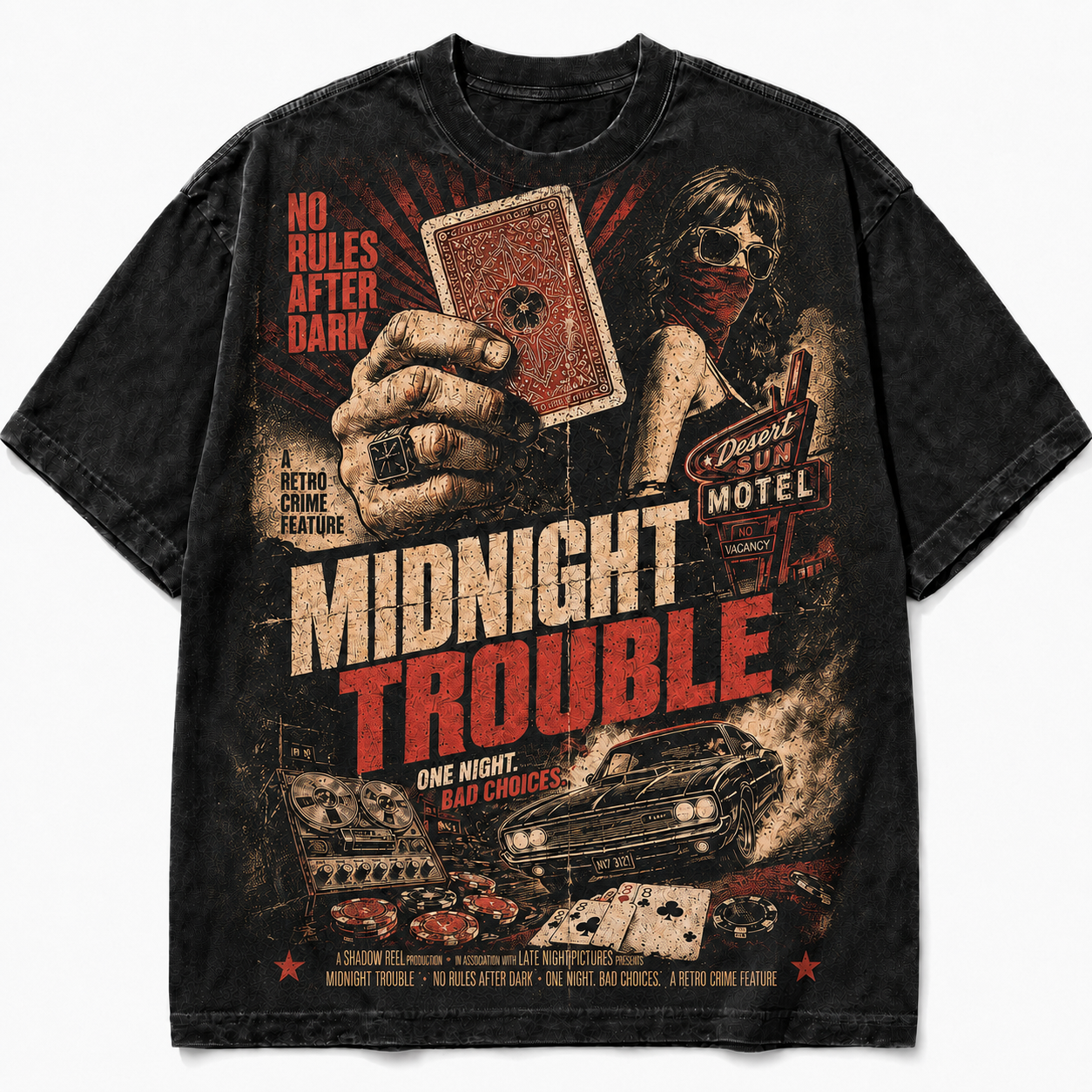Midnight Trouble Graphic T-Shirt