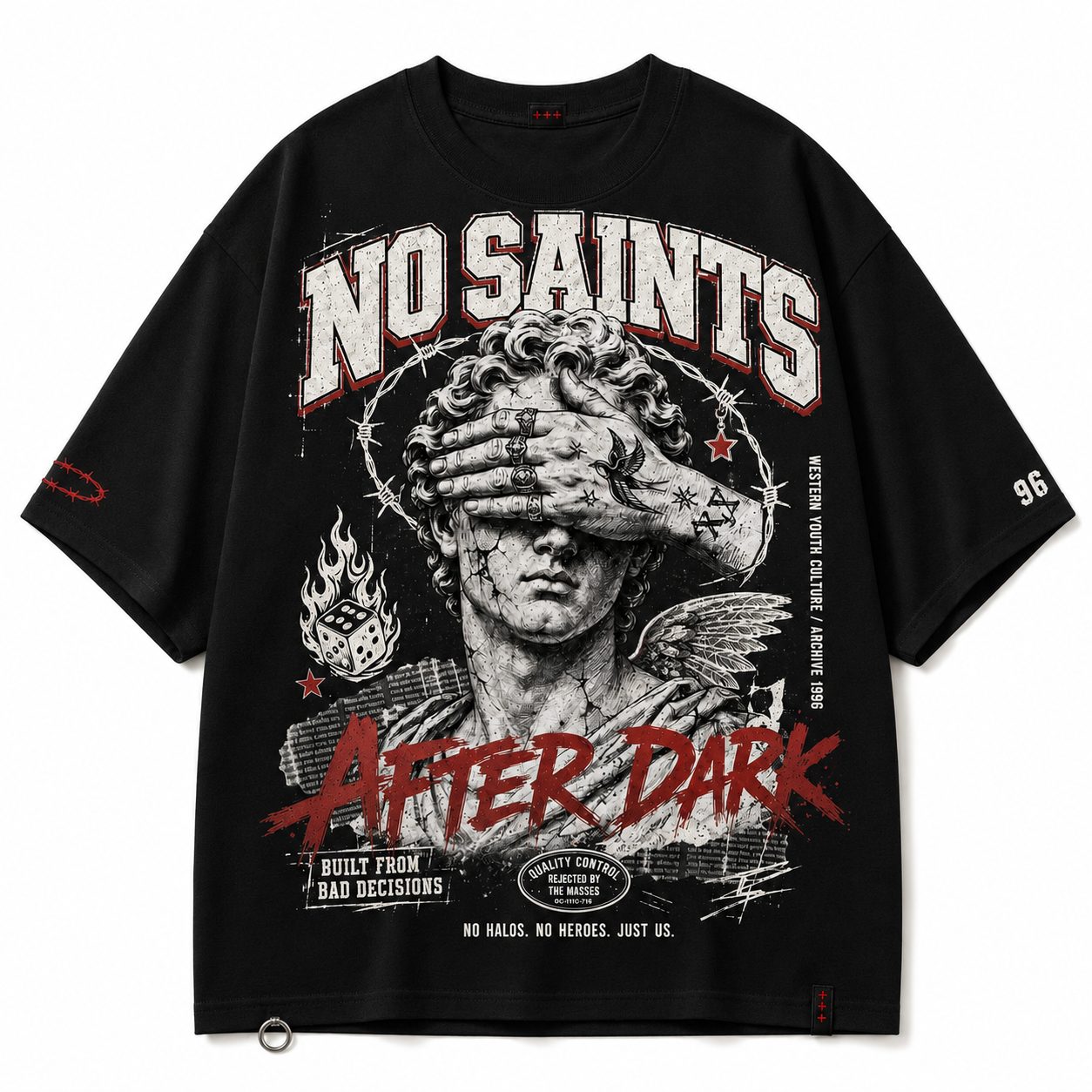 No Saints After Dark Graphic T-Shirt