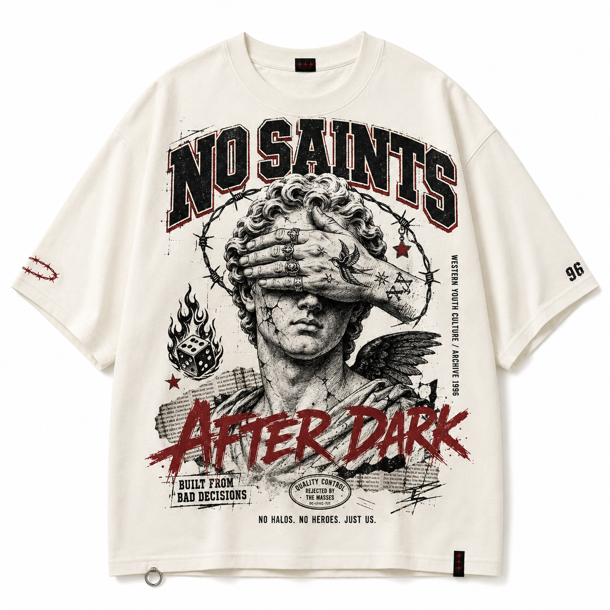 No Saints After Dark Graphic T-Shirt