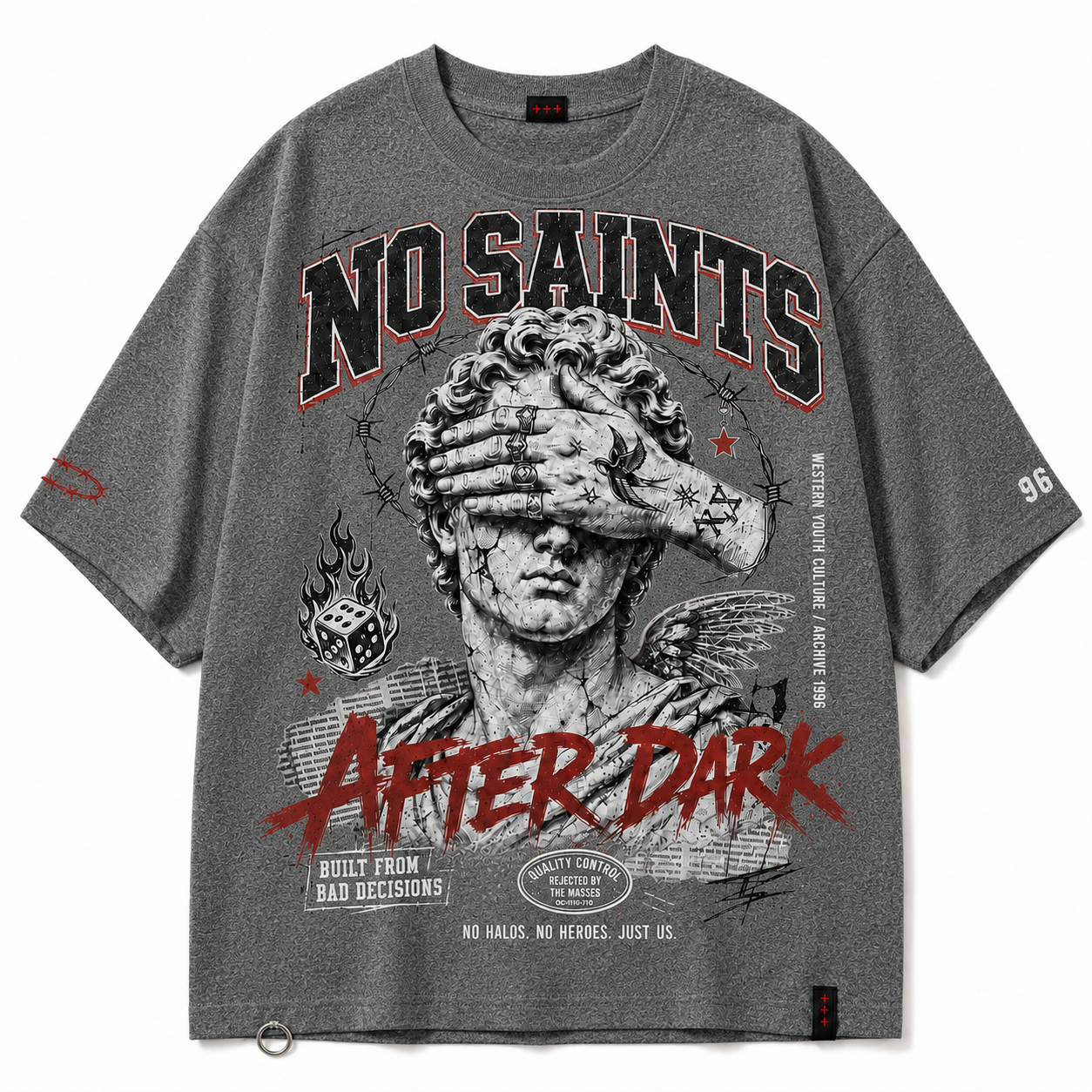 No Saints After Dark Graphic T-Shirt